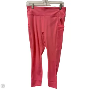 Athletic Leggings By Fabletics In Pink, Size: L