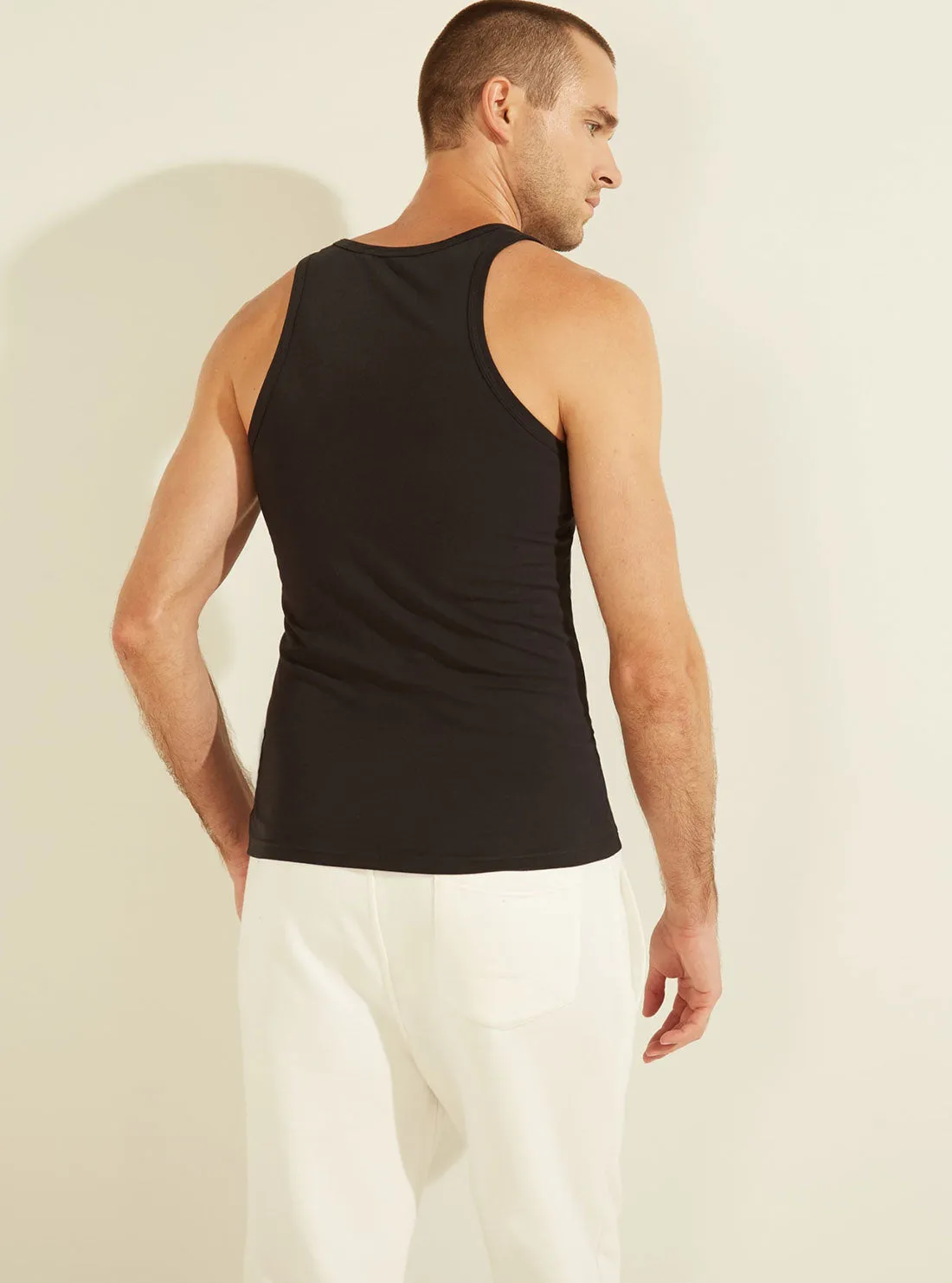 Black Sleeveless Tank Top