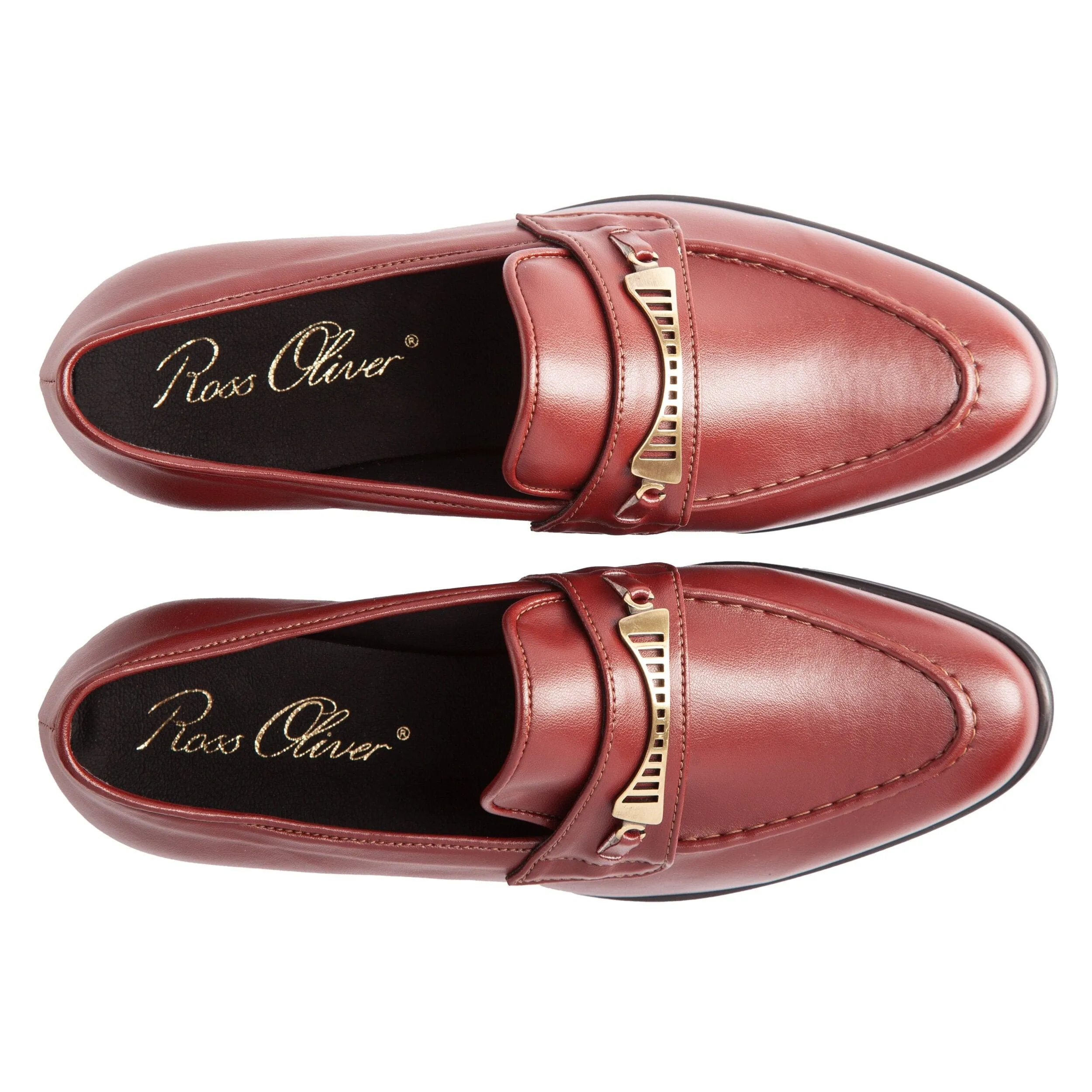 Bridge-Bit Cactus Leather Vegan Loafer | Burgundy