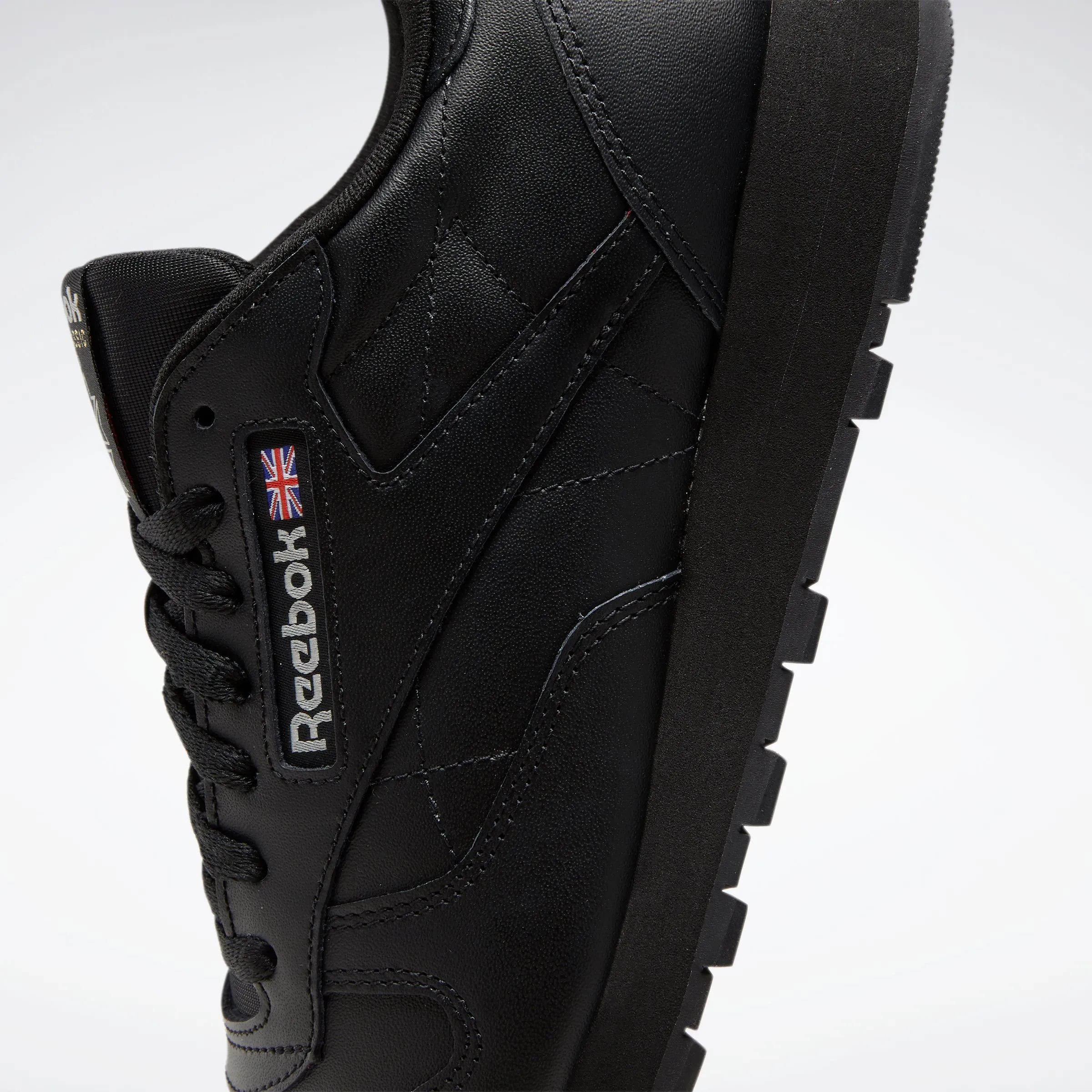 Classic Leather Shoes Black/Black/Pure Grey 5