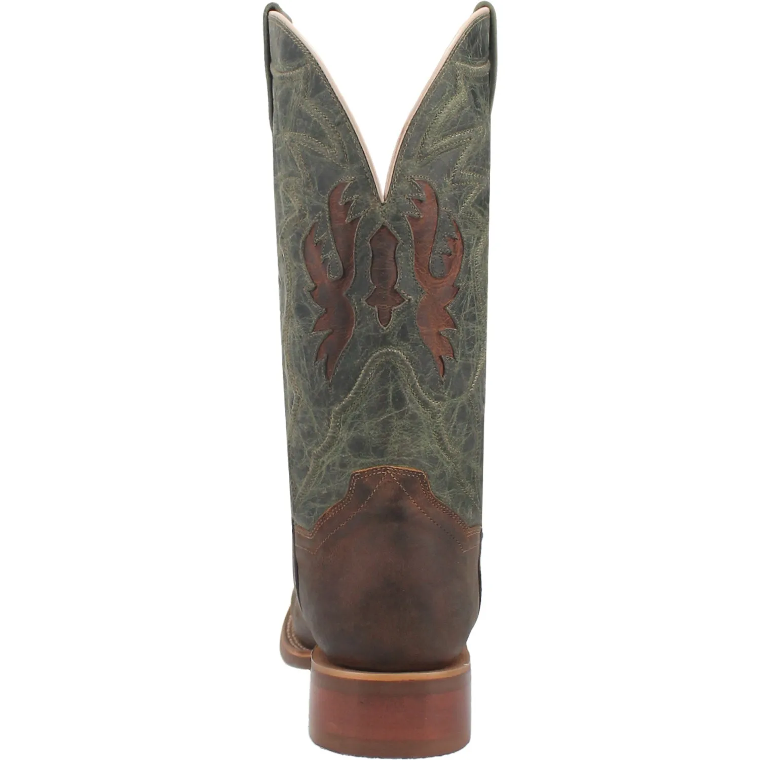 Dan Post Mens Jacob Tan/Turquoise Leather Cowboy Boots 11 D