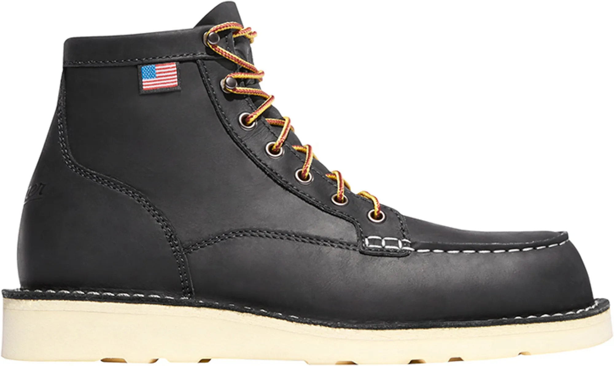 Danner Bull Run Moc Toe Mens Black Leather 6in Work Boots 13 EE