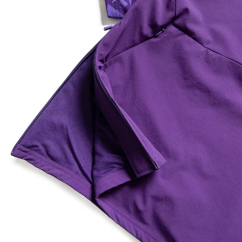 Eastside Golf 1/2 Zip Nylon Wind Shirt - Violet