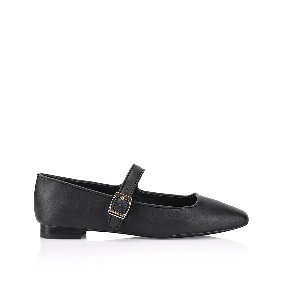 Eden Mary Jane Flats - Black