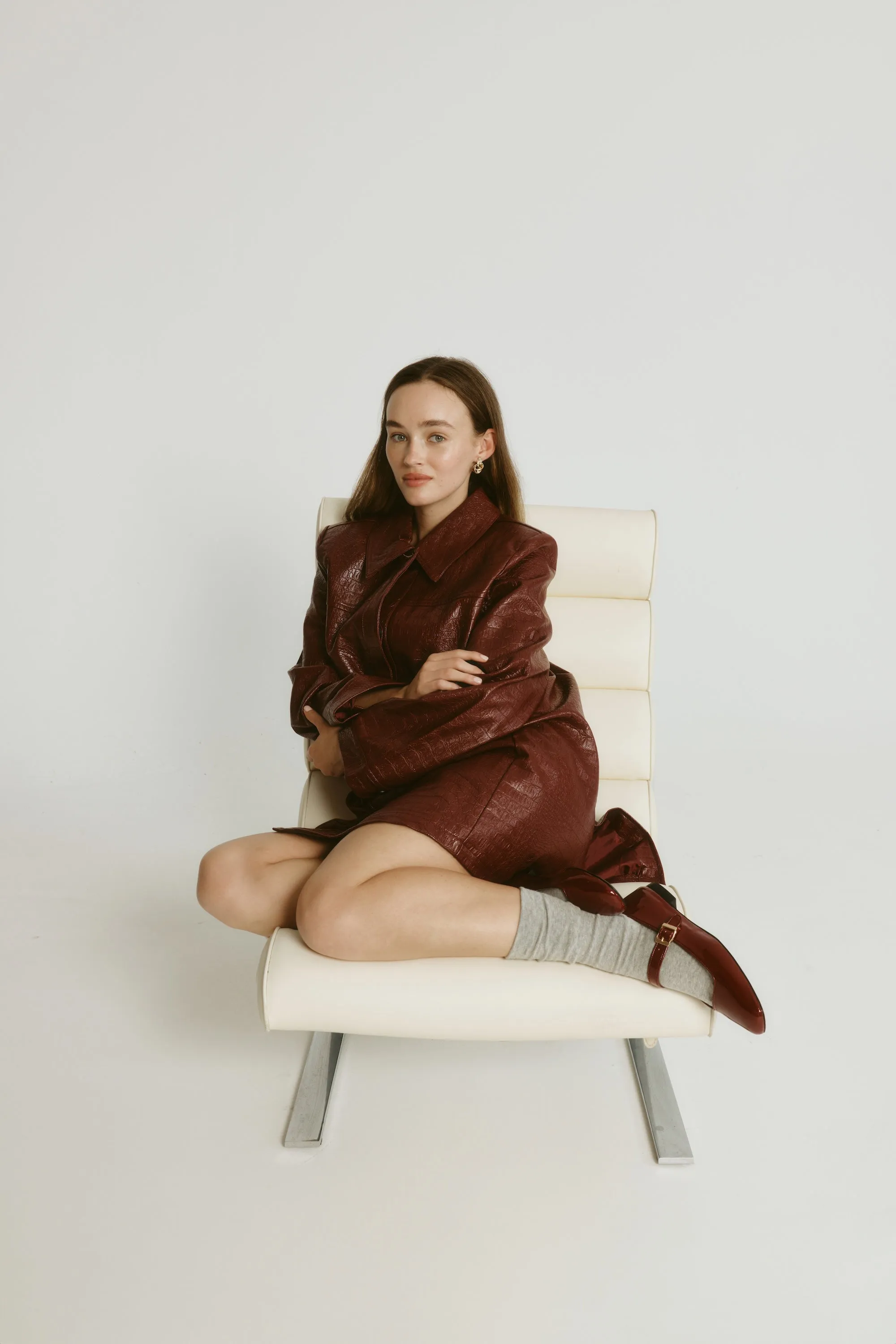 Eden Mary Jane Flats - Wine Patent