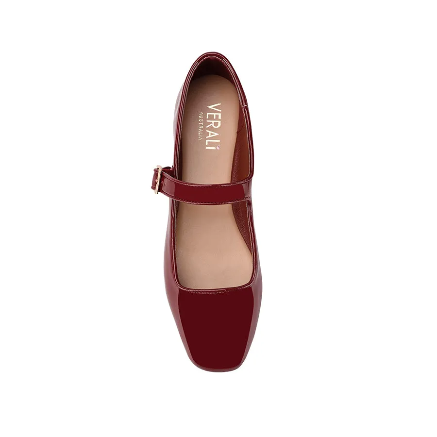 Eden Mary Jane Flats - Wine Patent