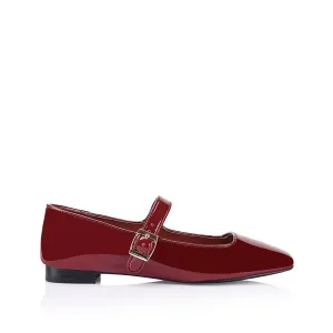 Eden Mary Jane Flats - Wine Patent