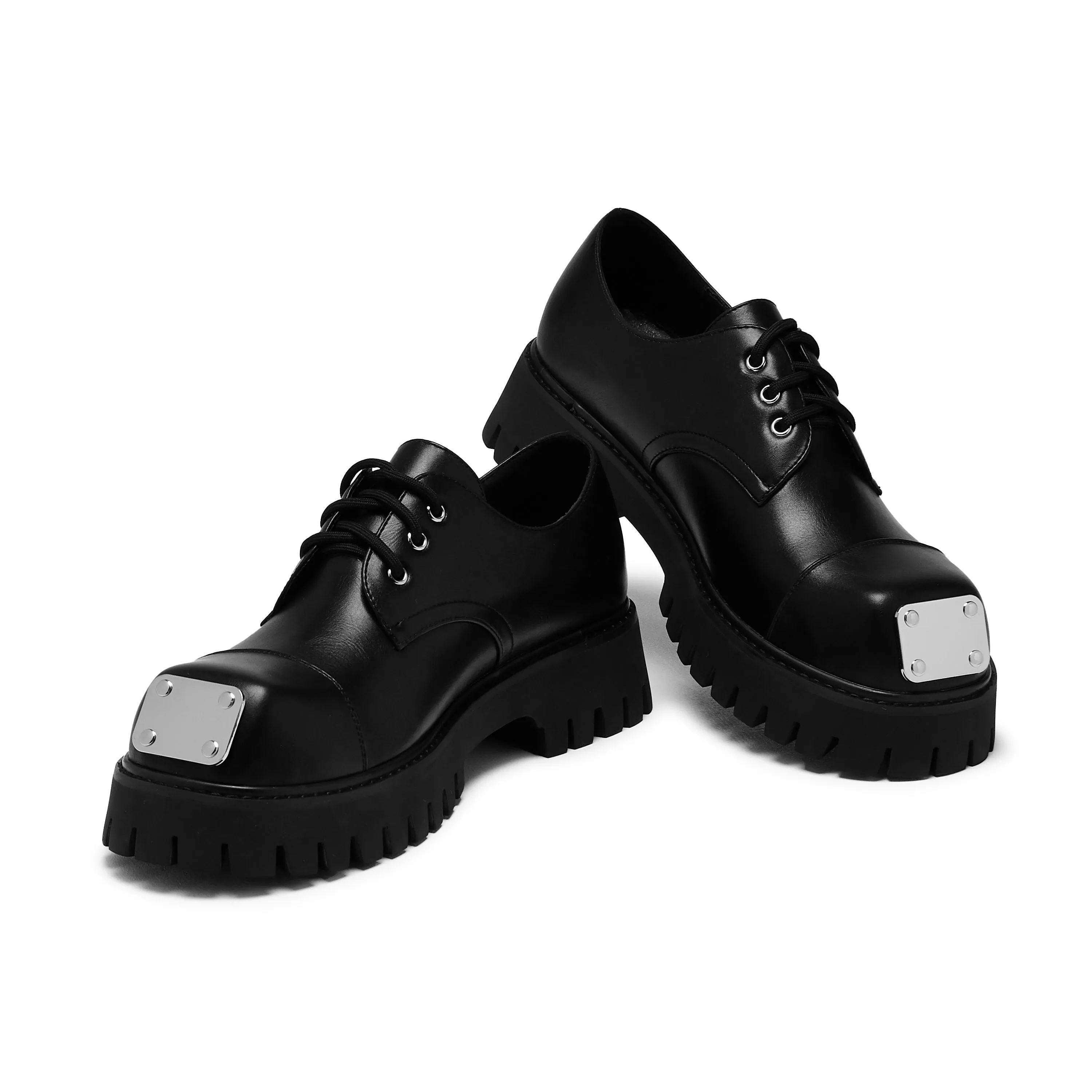 Gehrman Metal Cap Men's Chunky Shoes - Shadow