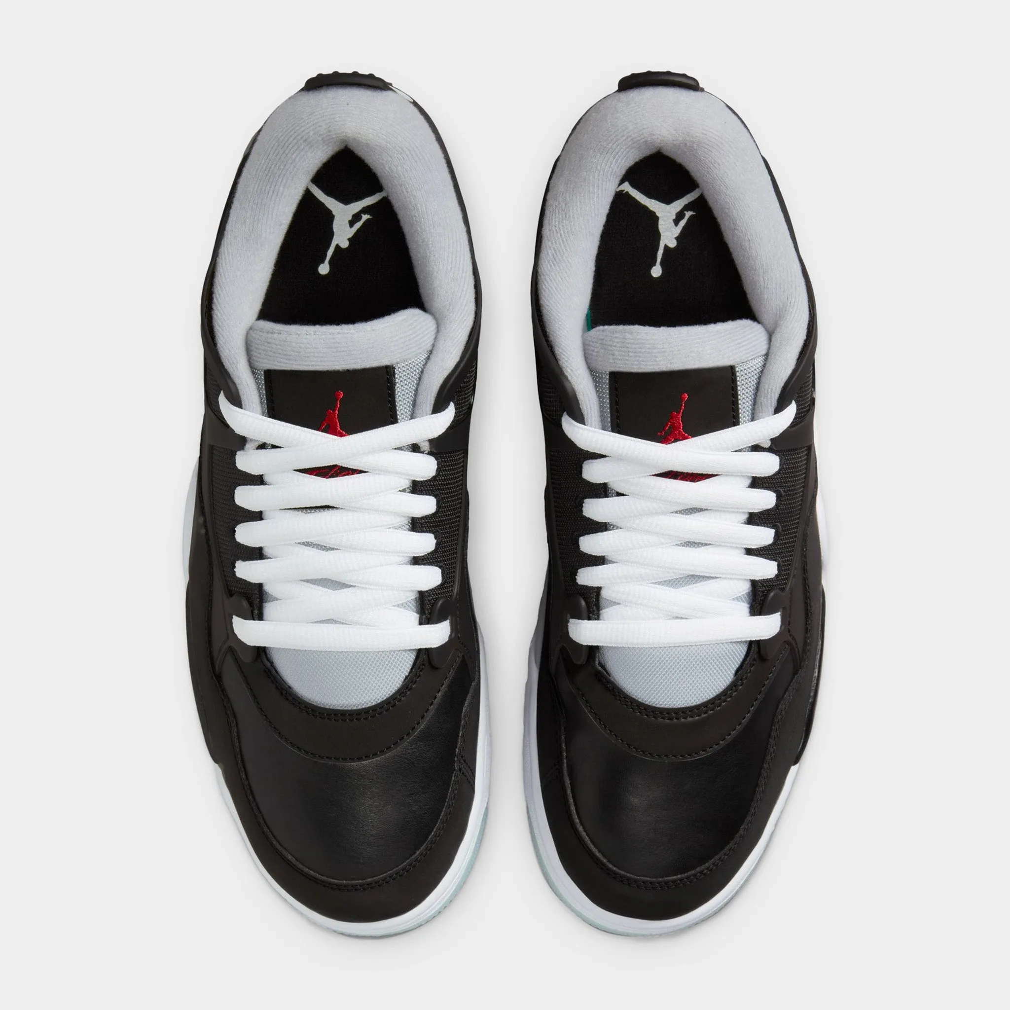 Jordan 4 RM PRM Black / Fire Red - Wolf Grey