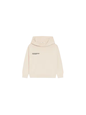 Kids' Organic Cotton Knit Hoodie—sand