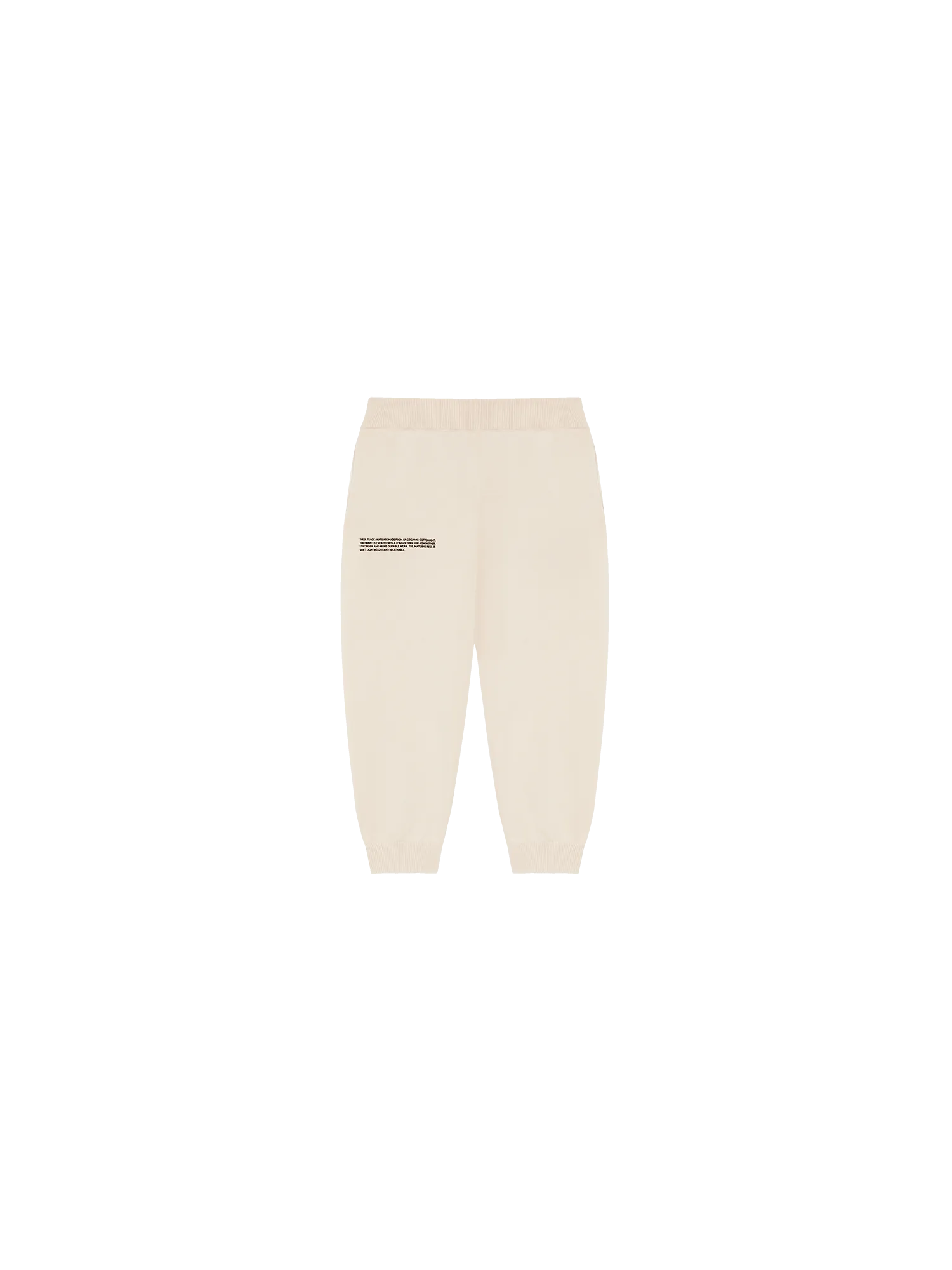 Kids' Organic Cotton Knit Track Pants—sand