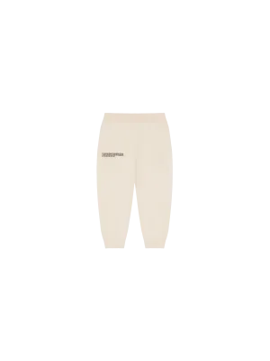 Kids' Organic Cotton Knit Track Pants—sand