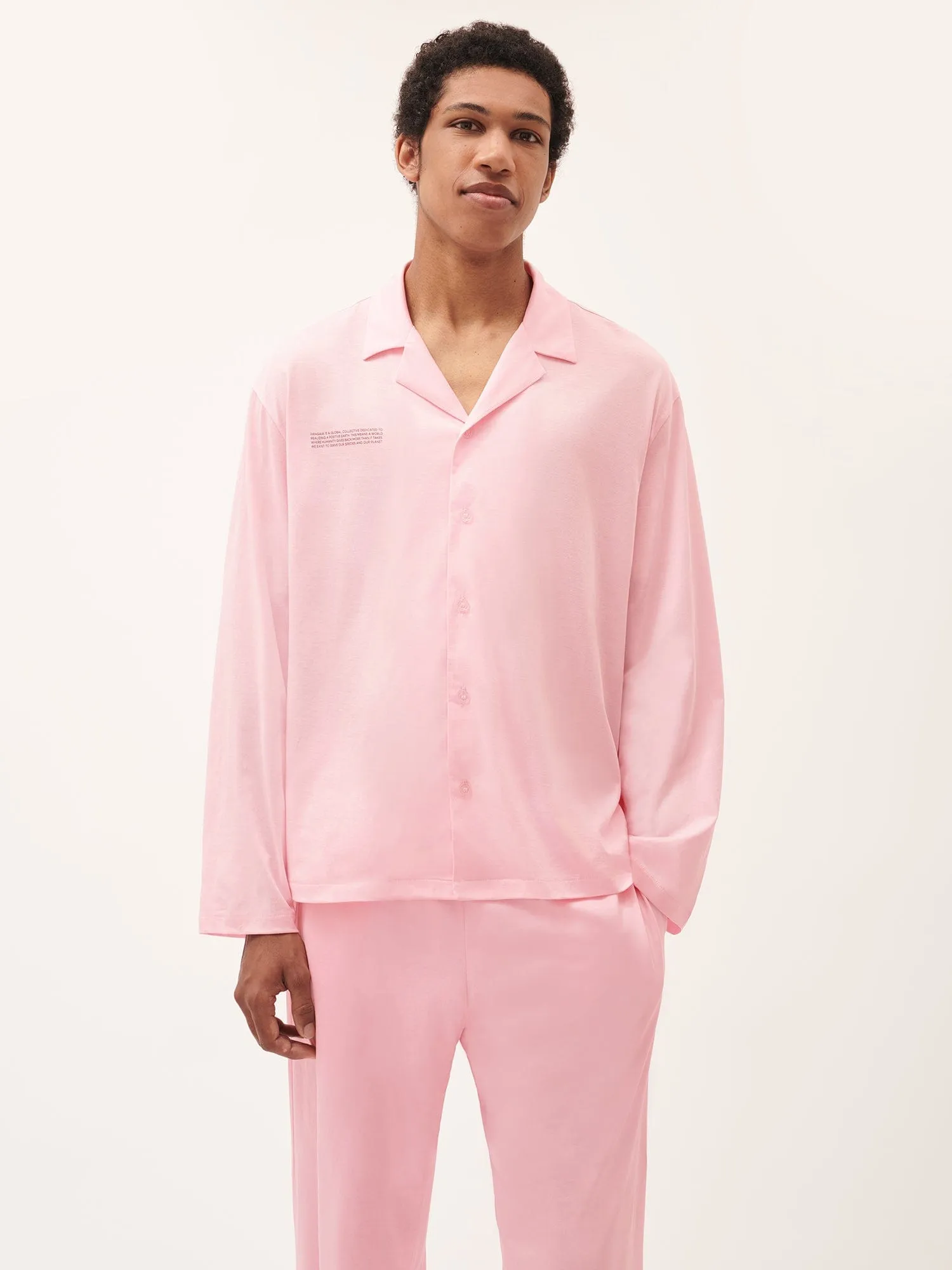 Mens 365 Lightweight Long Pyjama Set —magnolia pink