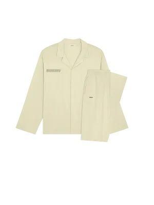 Mens 365 Lightweight Long Pyjama Set —maitake beige