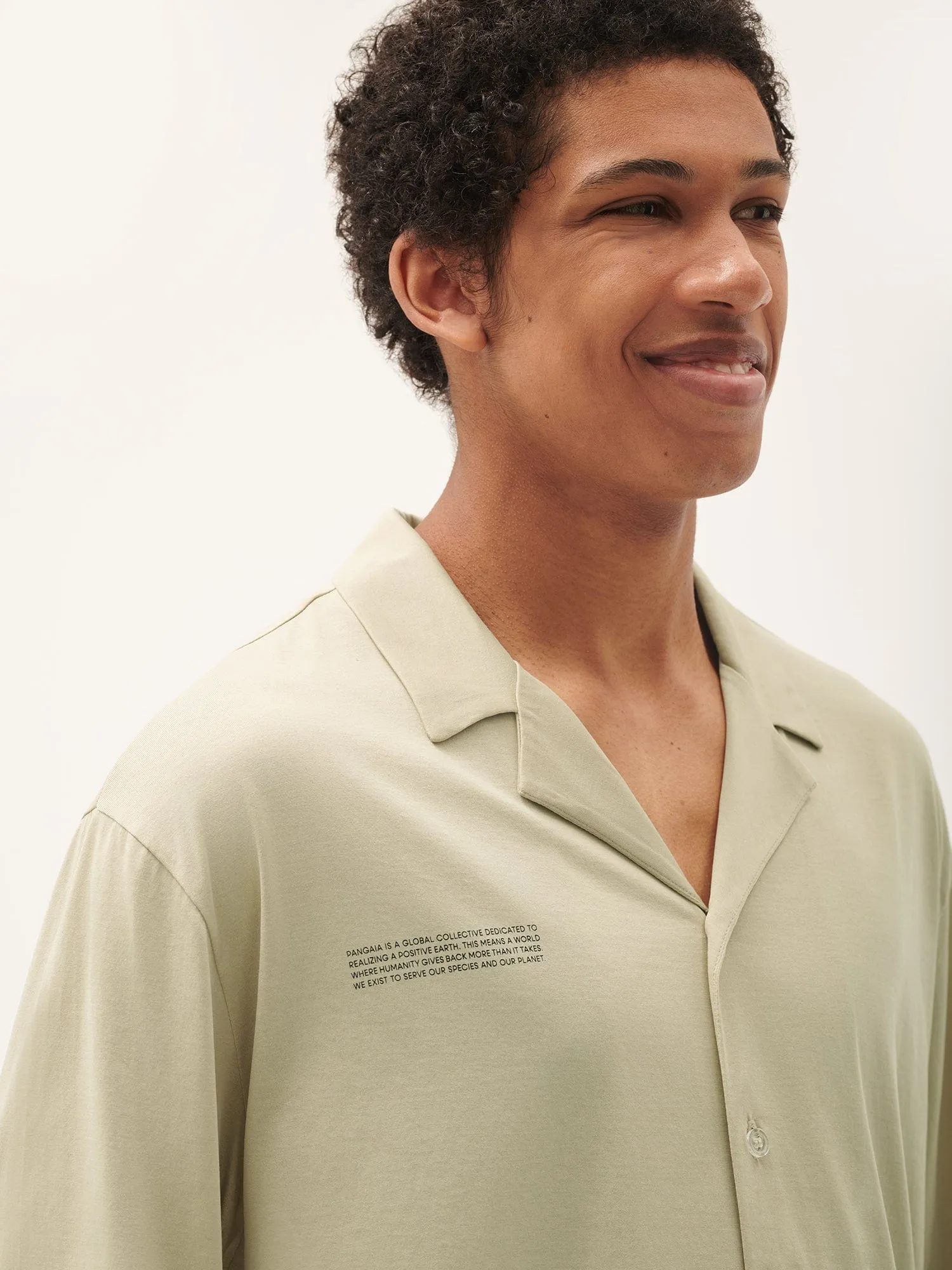 Mens 365 Lightweight Long Pyjama Set —maitake beige