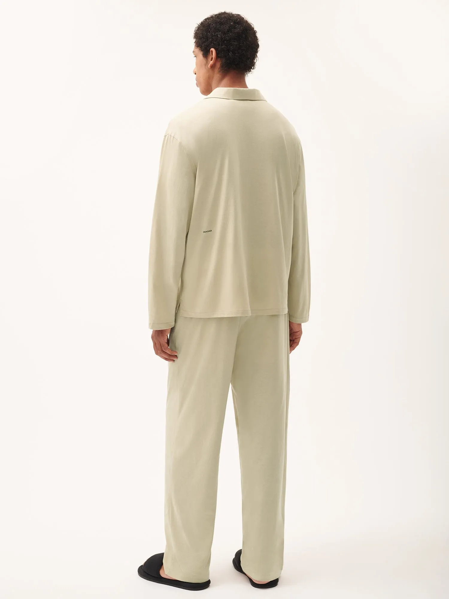 Mens 365 Lightweight Long Pyjama Set —maitake beige
