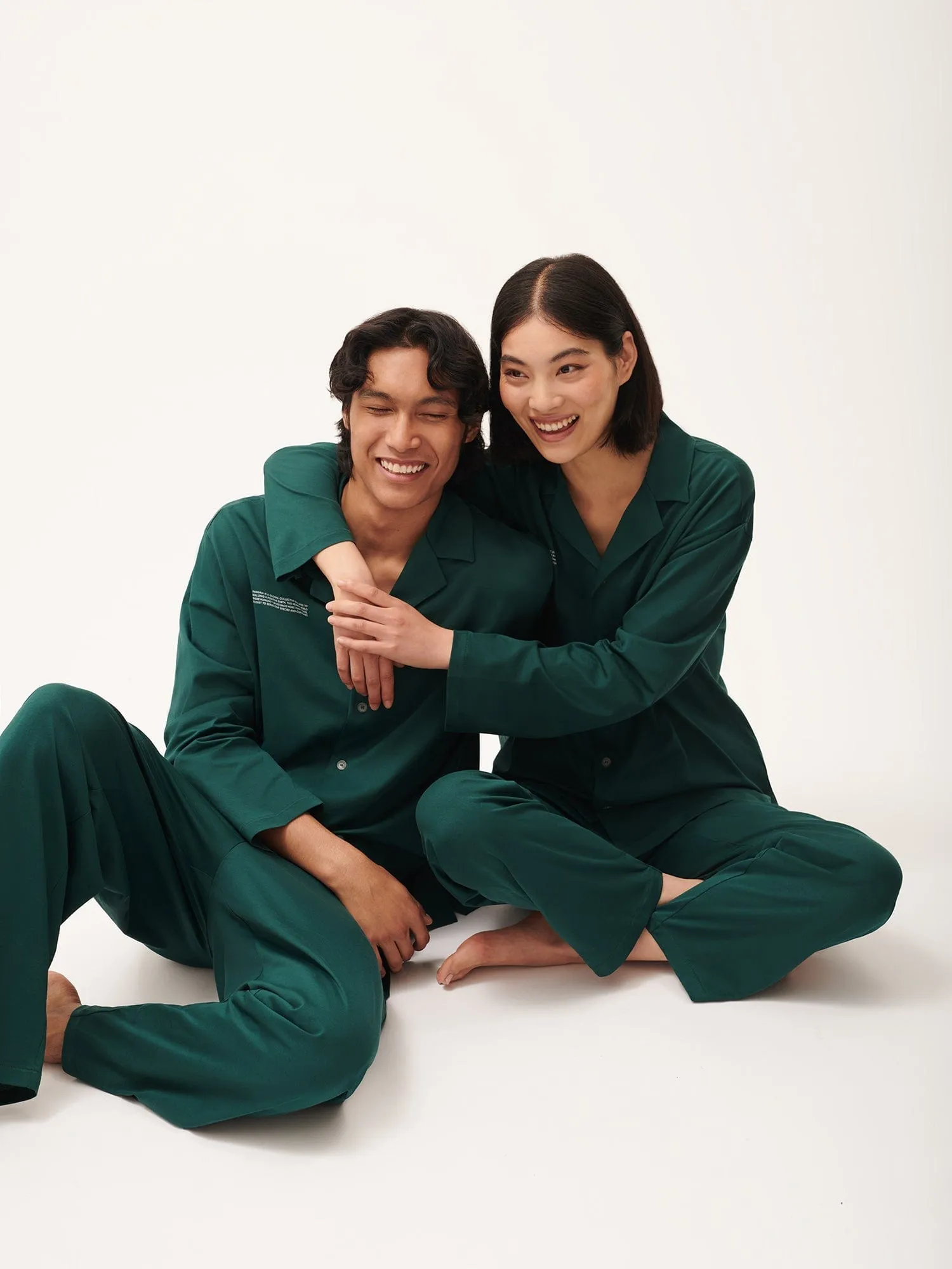 Mens 365 Lightweight Long Pyjama Set—foliage green