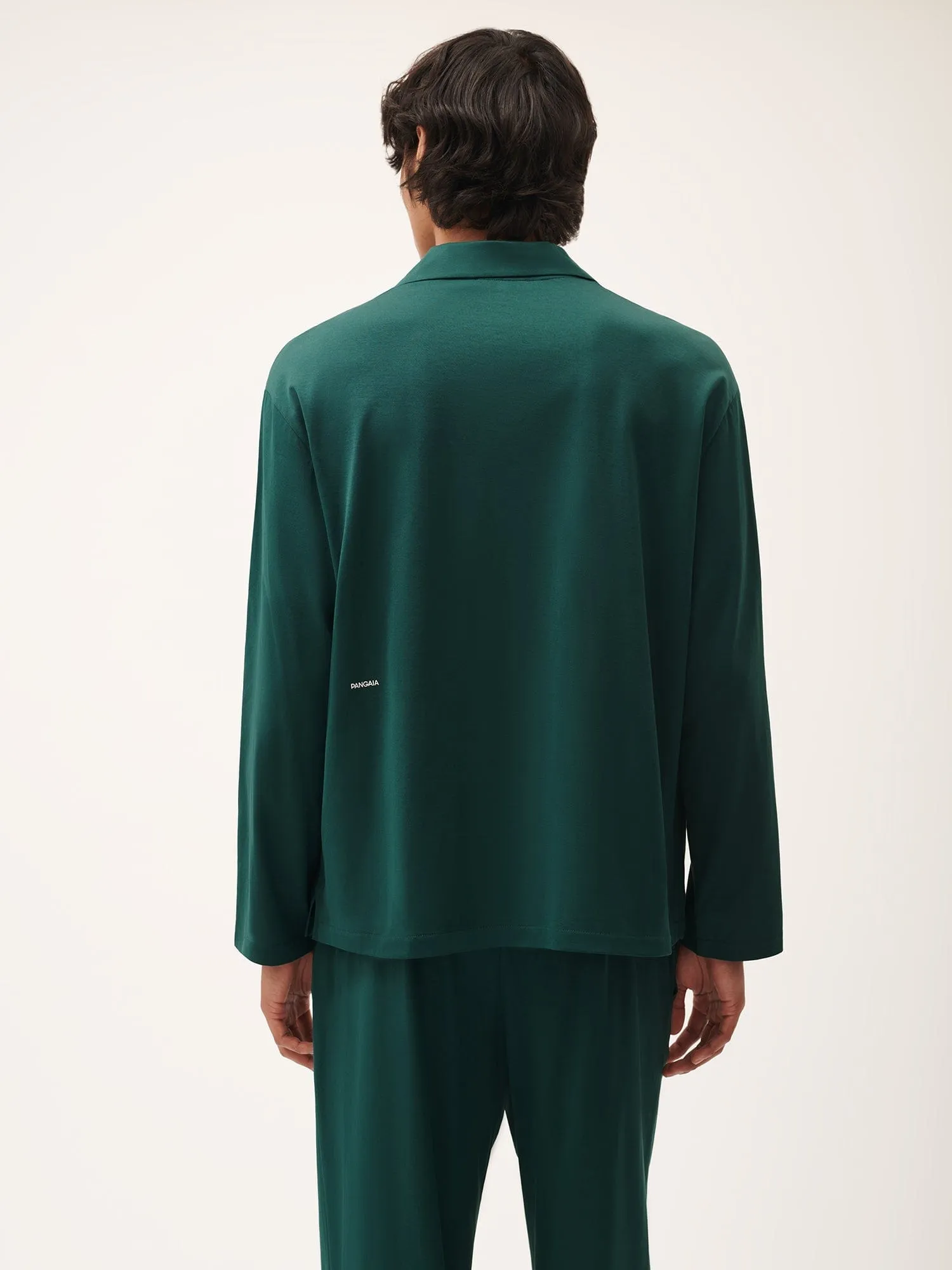 Mens 365 Lightweight Long Pyjama Set—foliage green