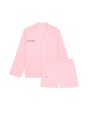 Mens 365 Lightweight Short Pyjama Shorts Set —magnolia pink