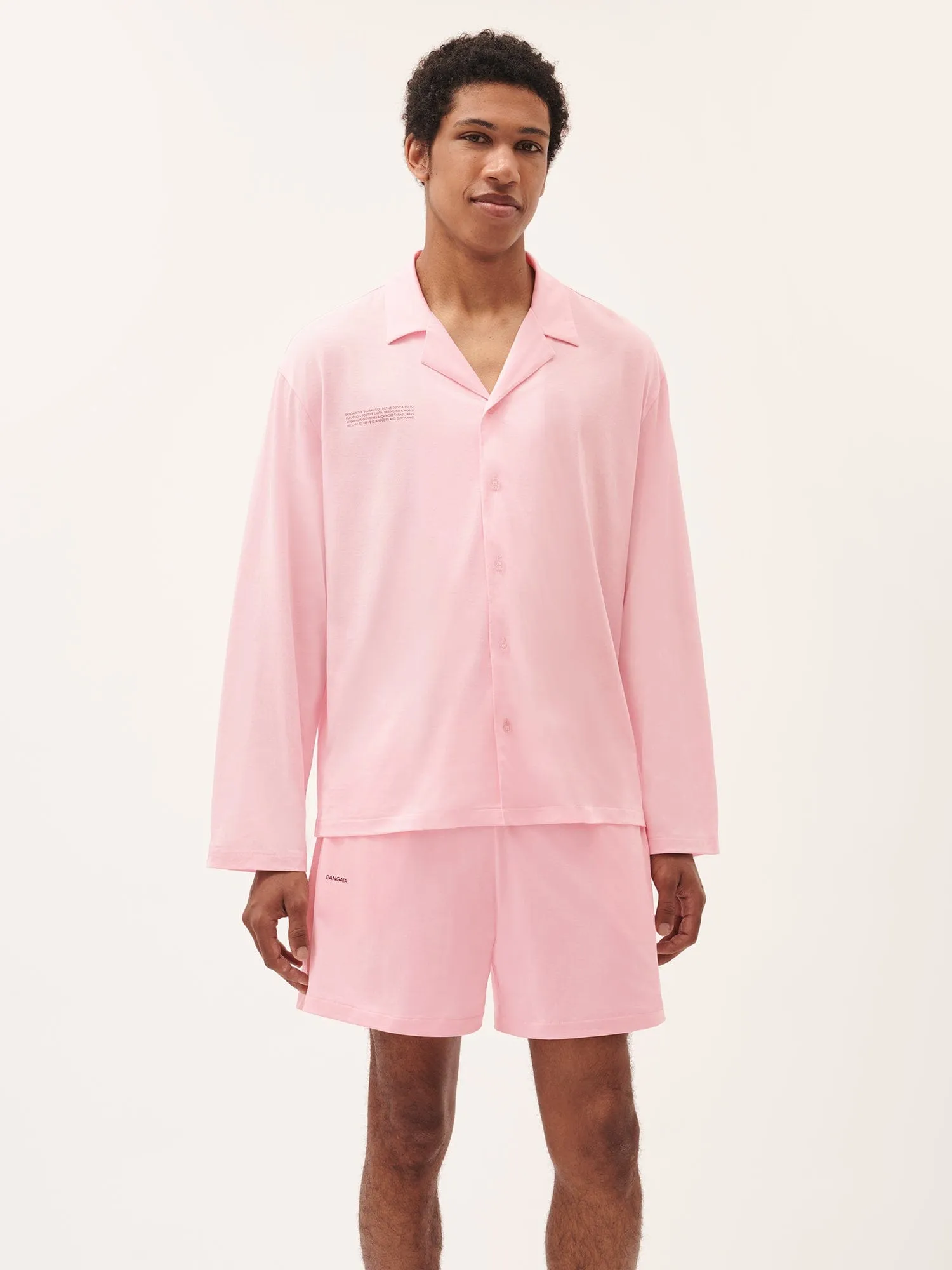 Mens 365 Lightweight Short Pyjama Shorts Set —magnolia pink