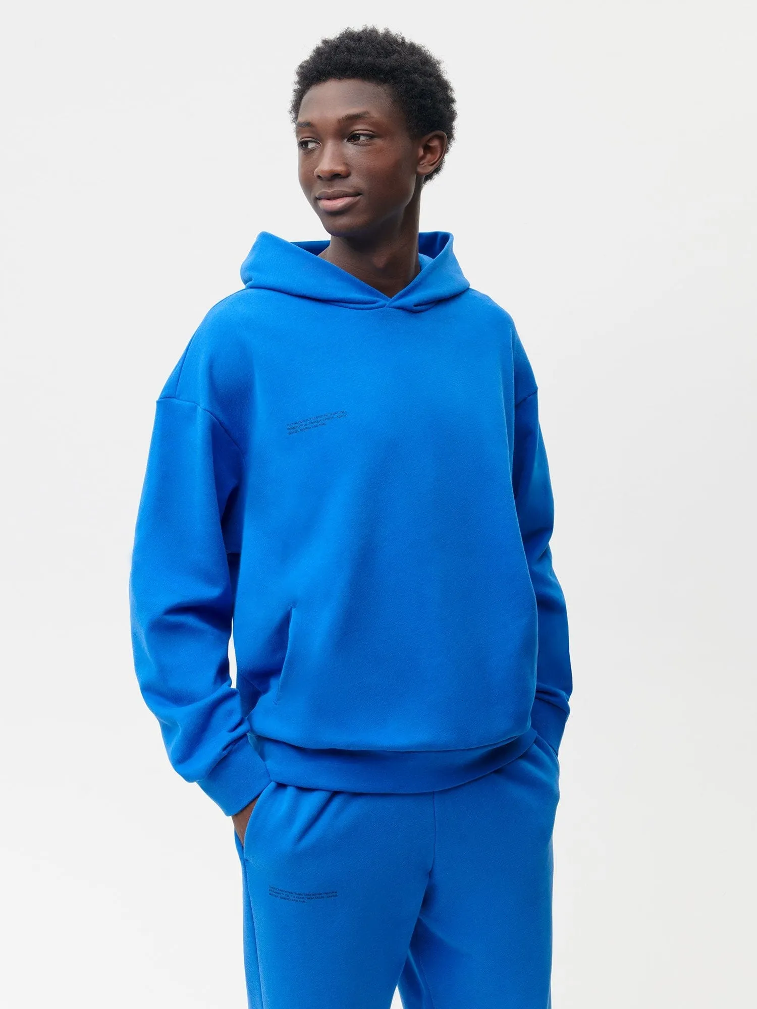 Mens 365 Midweight Hoodie—cobalt blue