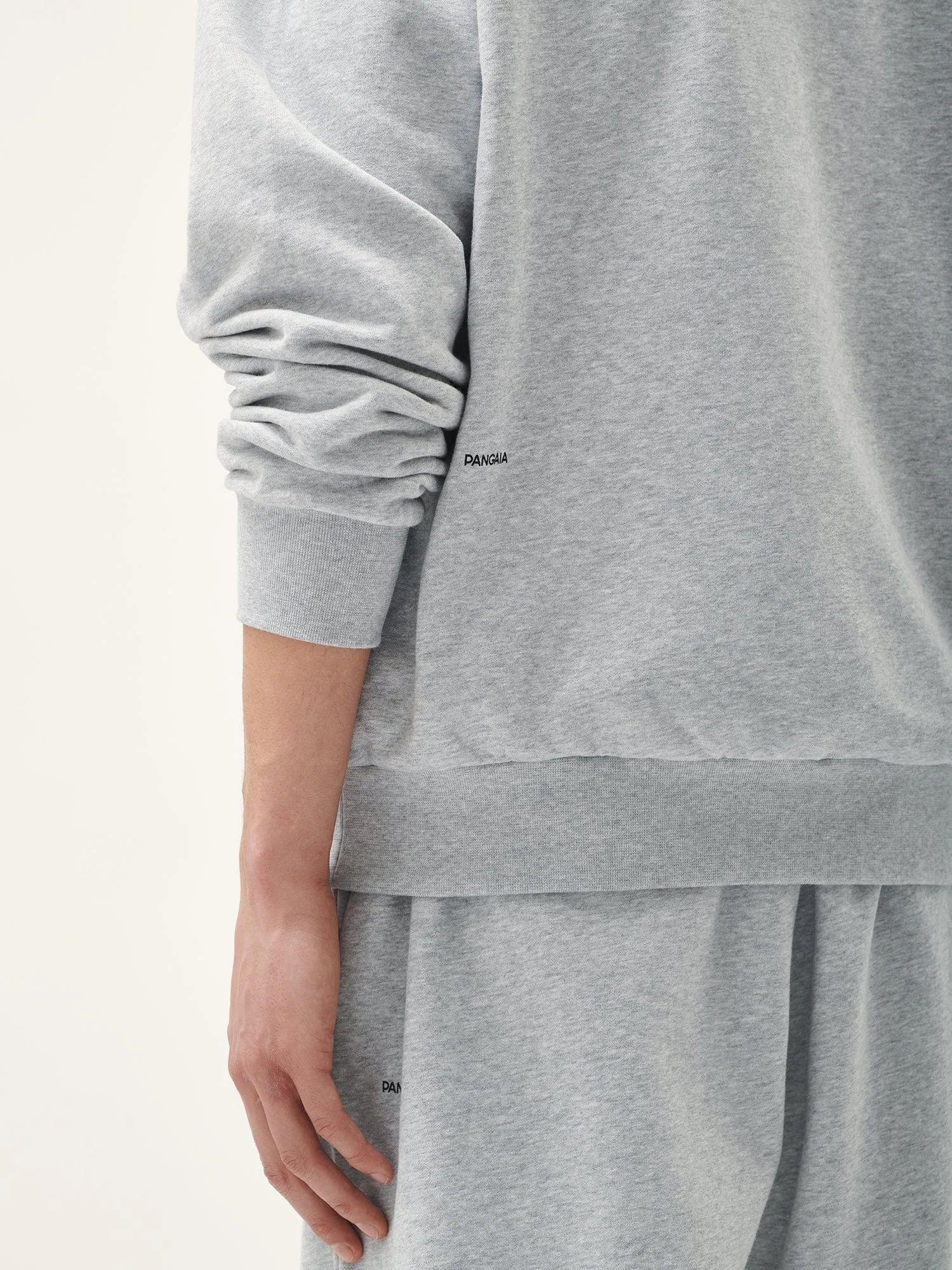 Mens 365 Midweight Hoodie—grey marl