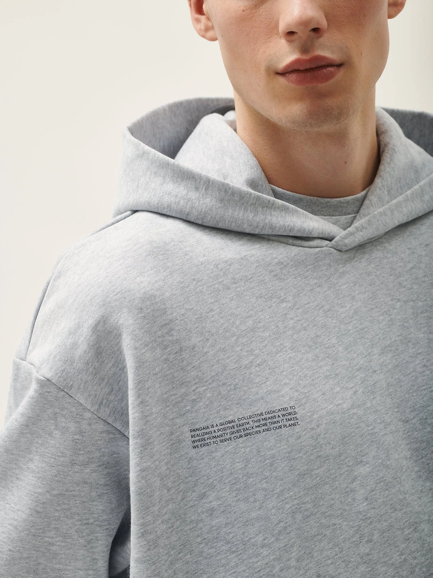 Mens 365 Midweight Hoodie—grey marl