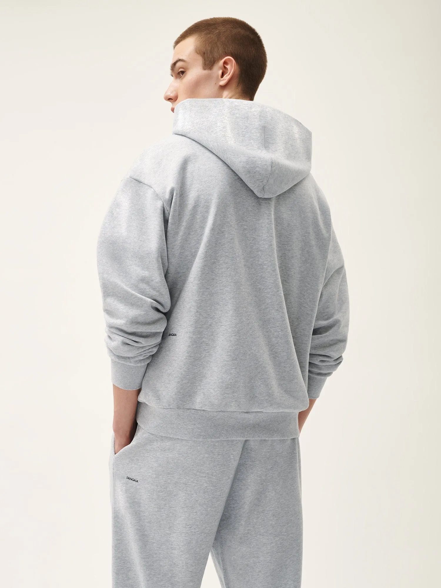 Mens 365 Midweight Hoodie—grey marl