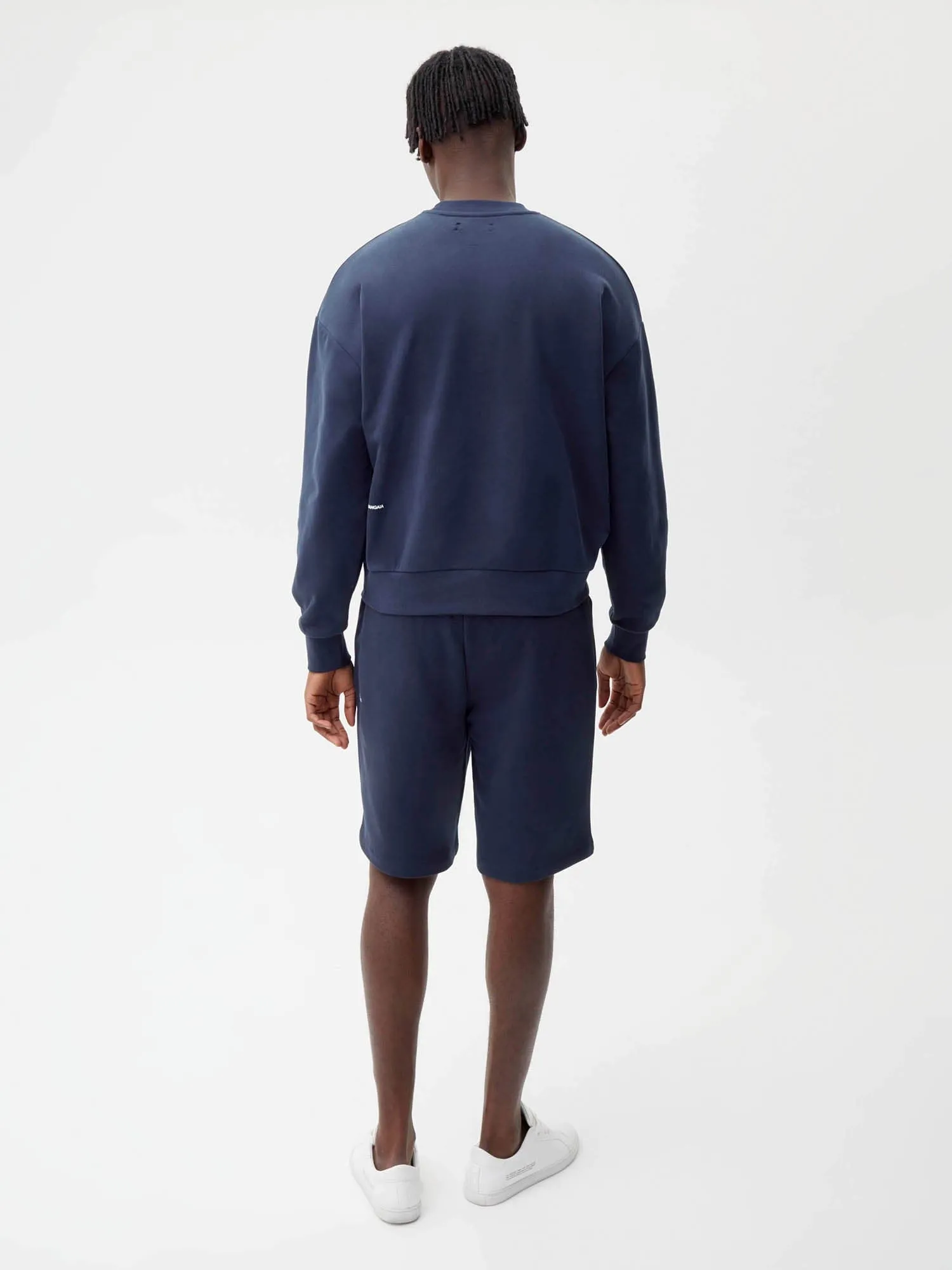 Mens 365 Midweight Long Shorts—navy blue