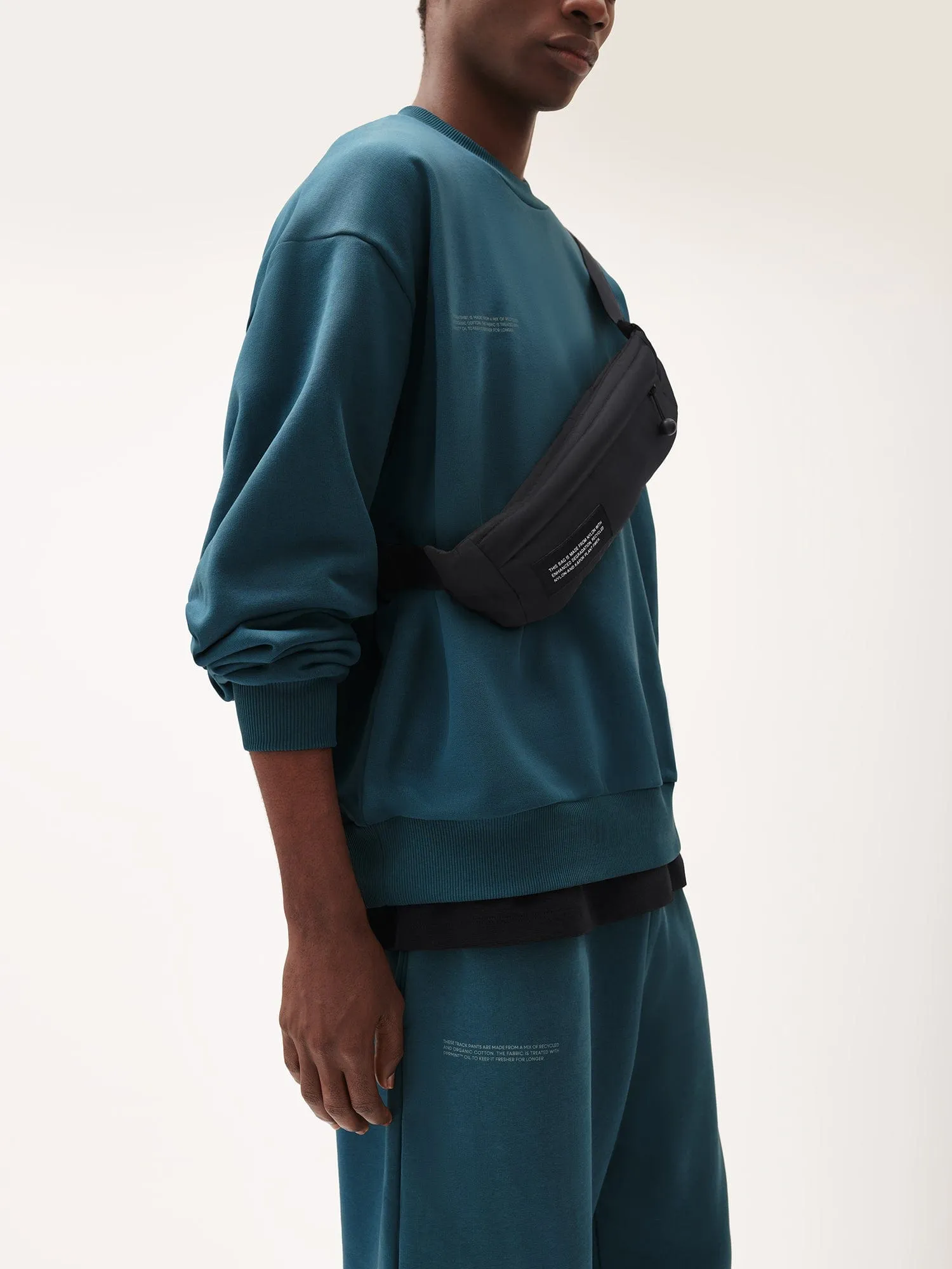 Mens DNA Barrel-Leg Track Pants—storm blue
