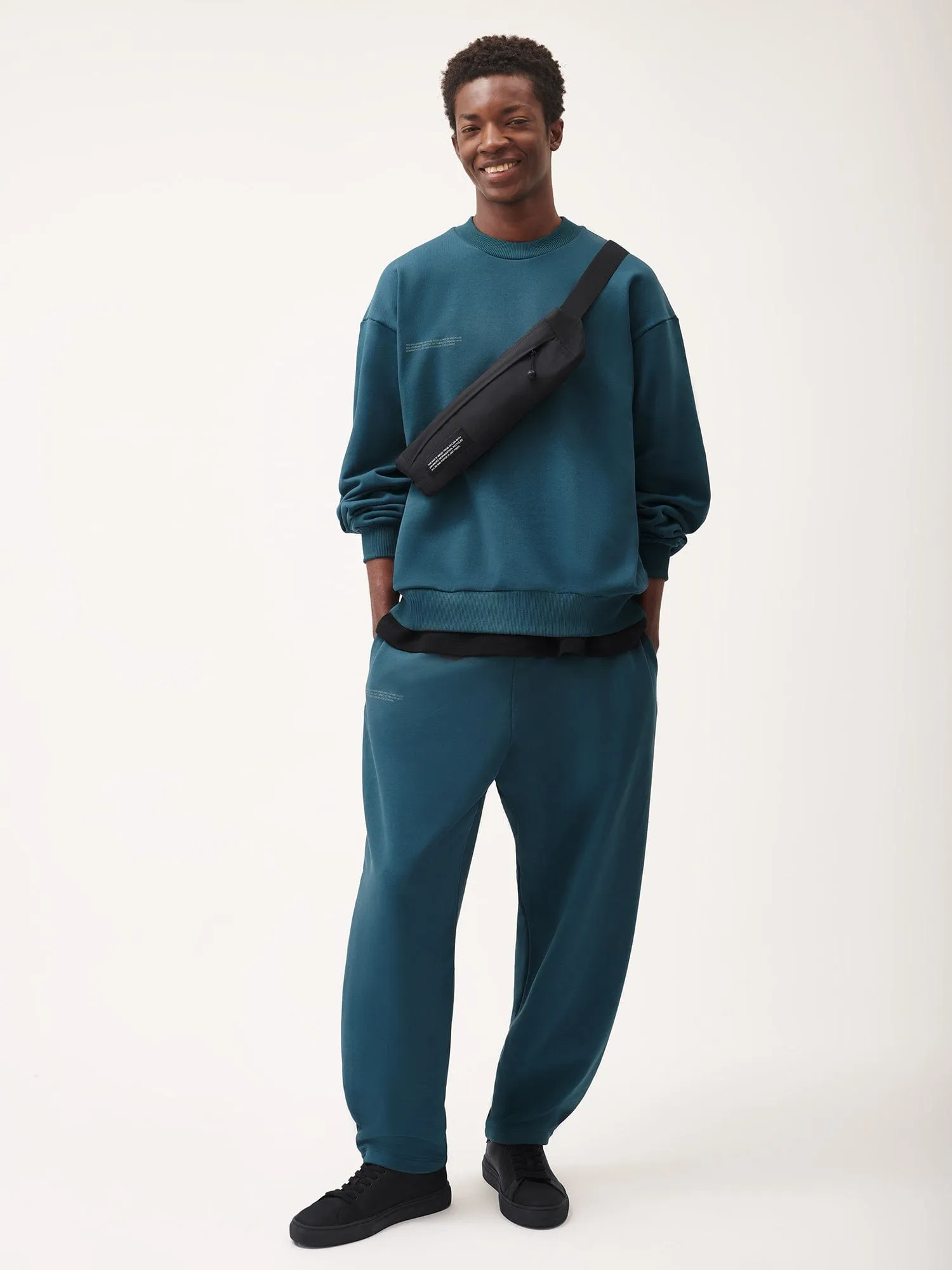 Mens DNA Barrel-Leg Track Pants—storm blue