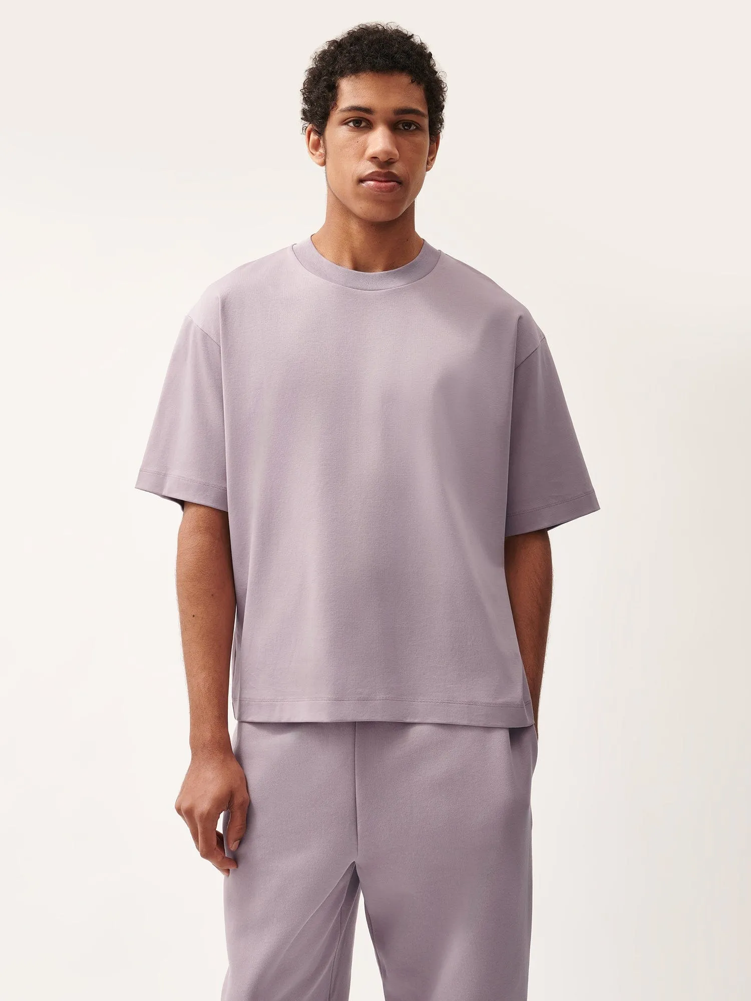 Mens DNA Oversized T-Shirt—raisin purple
