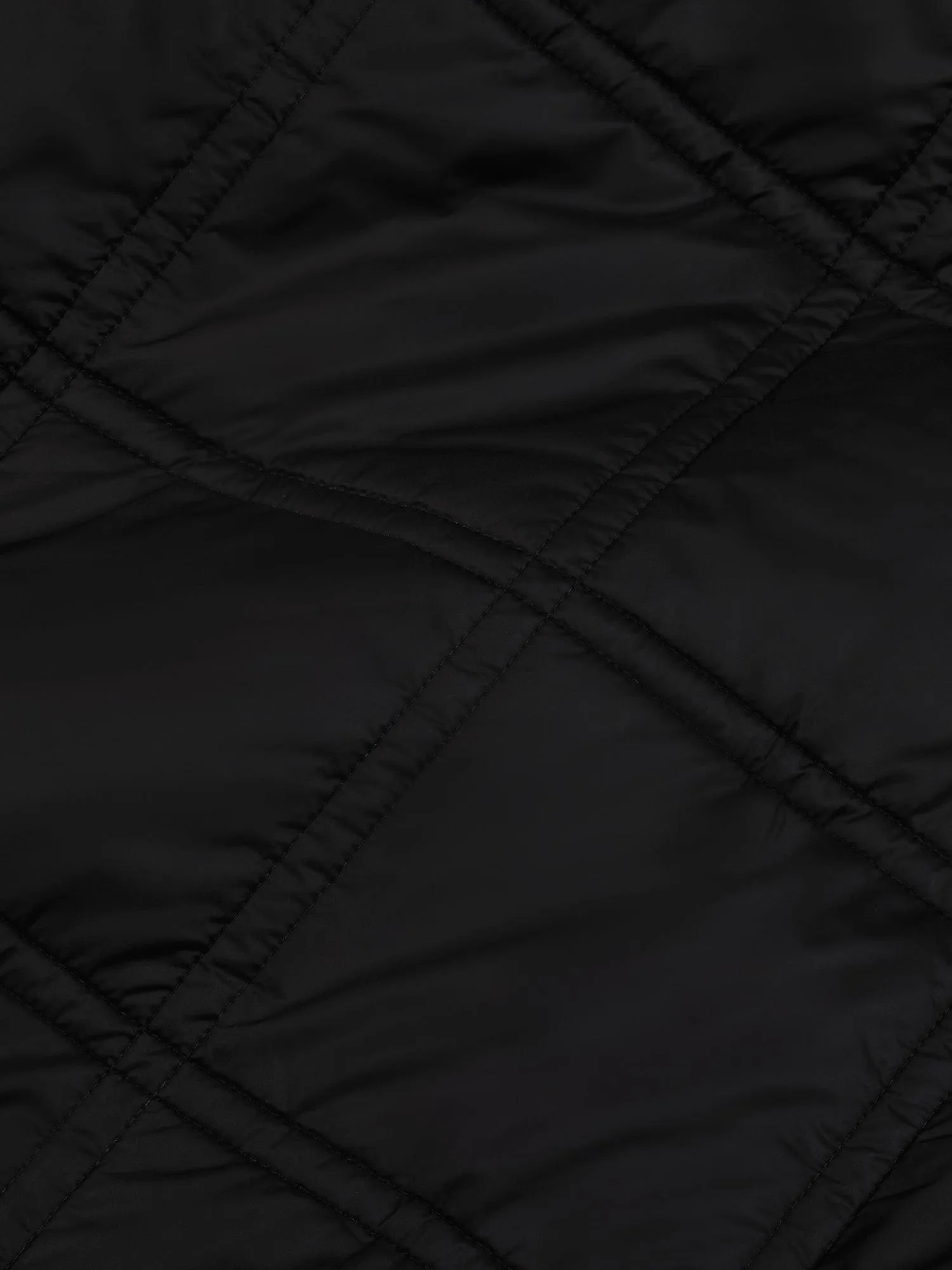 Mens Flower-Warmth Quilted Gilet—black