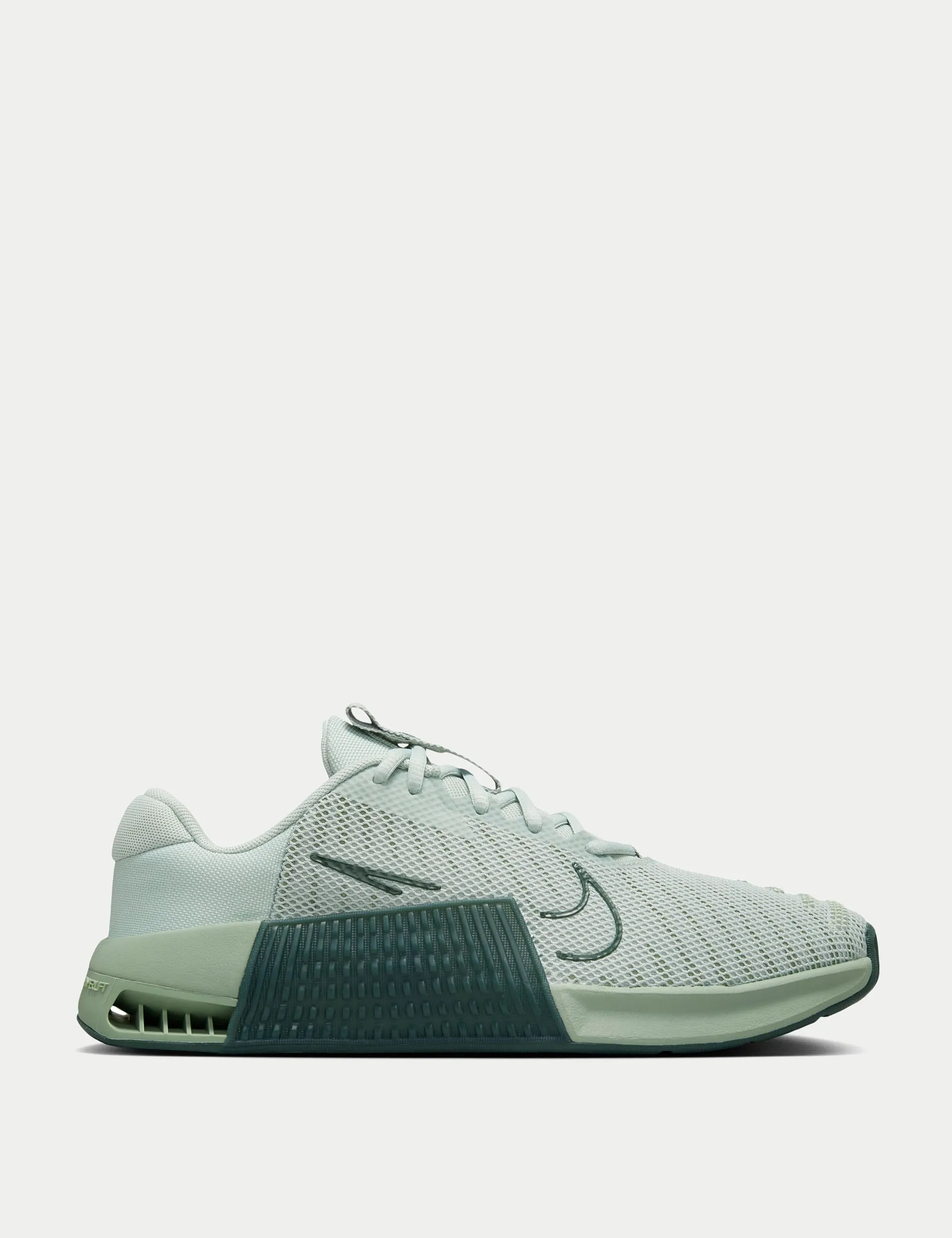 Metcon 9 Shoes - Light Silver/Vintage Green/Jade Horizon
