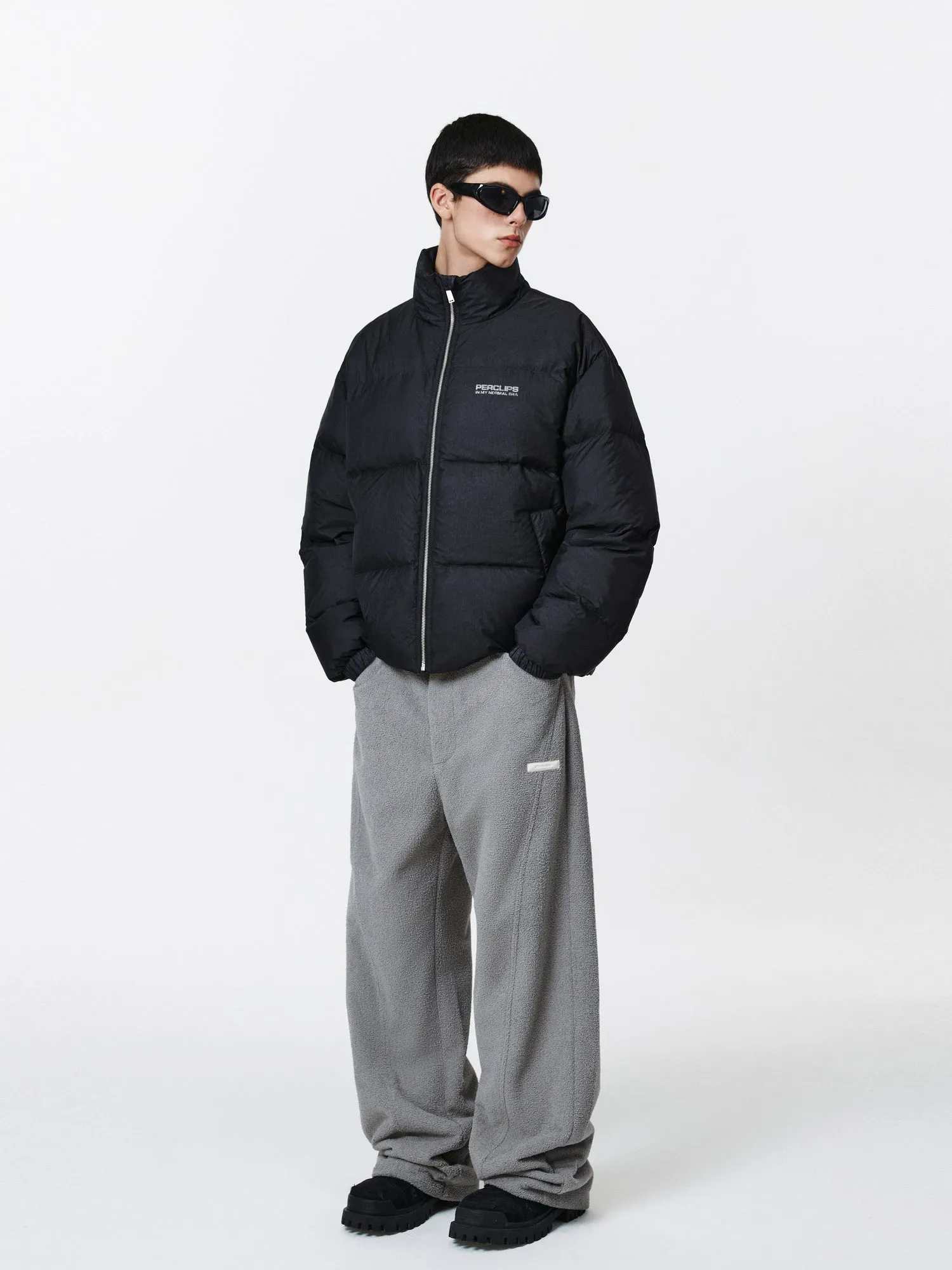 PCLP Tie-Dye Slogan Down Jacket