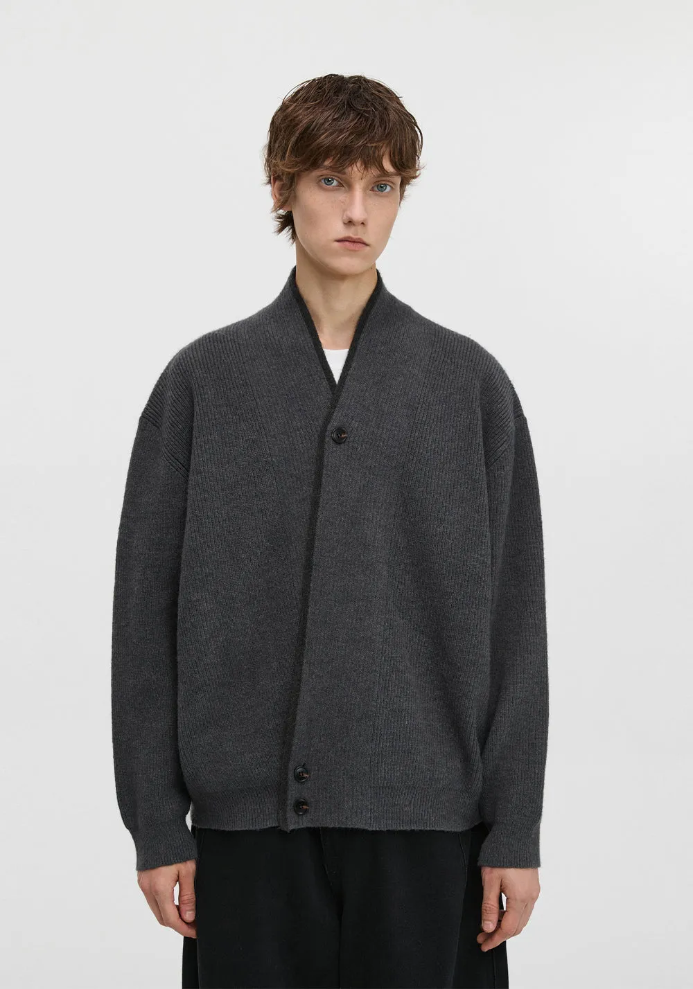 PCLP V-Neck Knit Cardigan Sweater