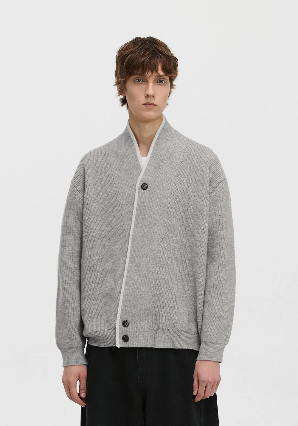 PCLP V-Neck Knit Cardigan Sweater
