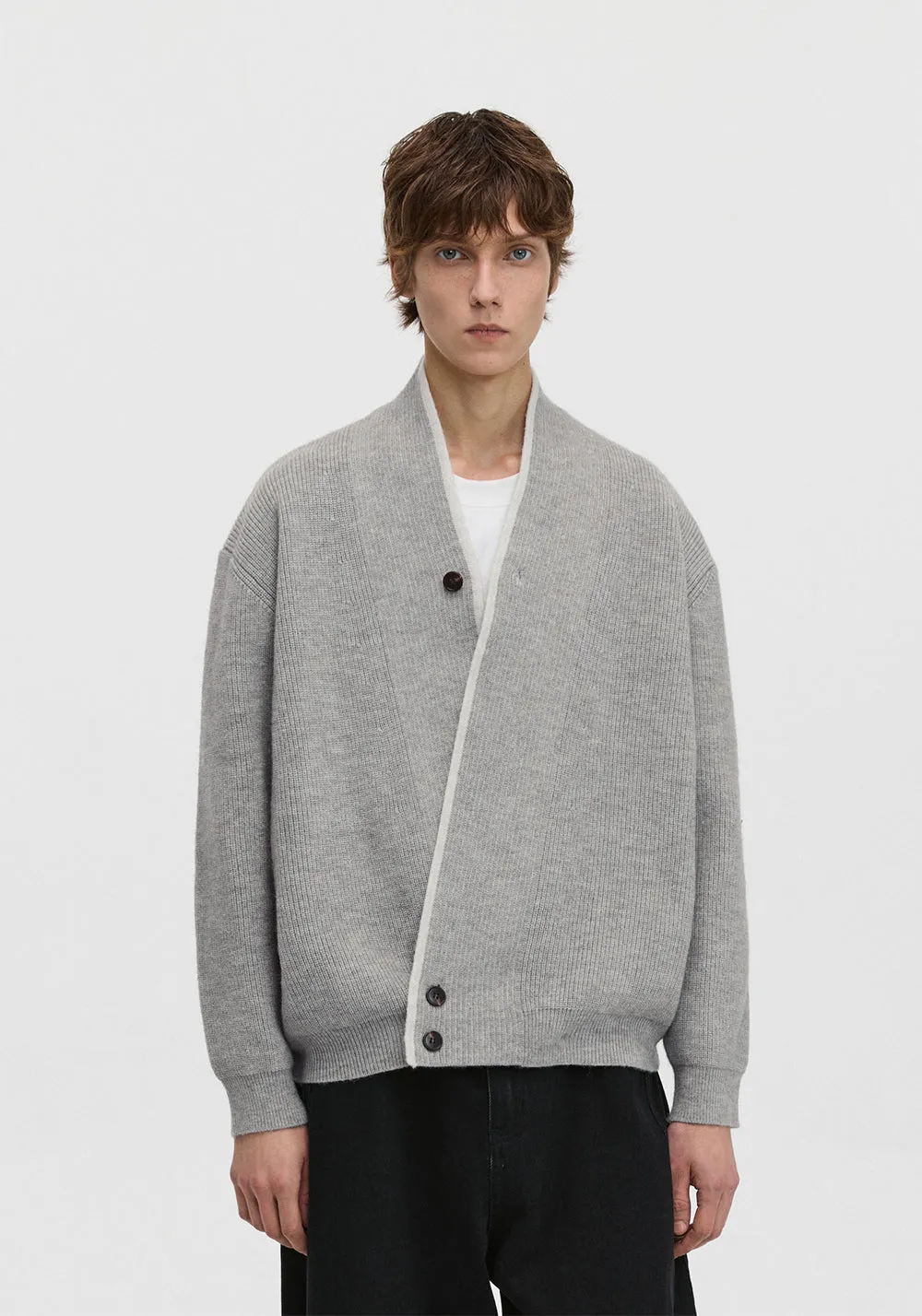 PCLP V-Neck Knit Cardigan Sweater