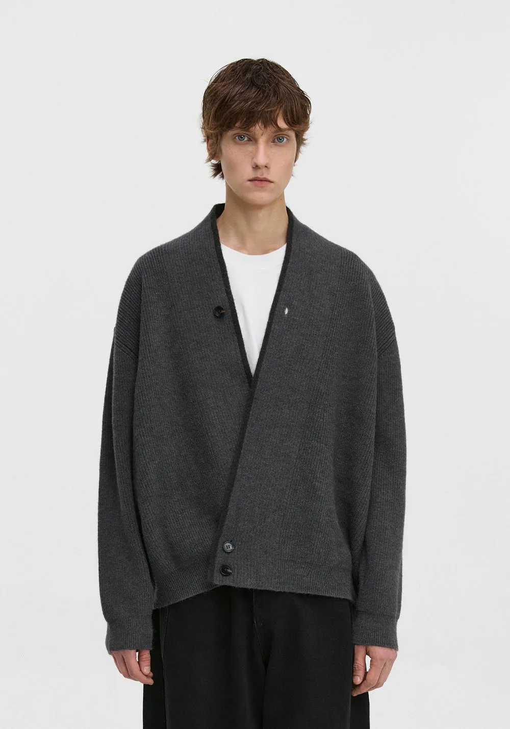 PCLP V-Neck Knit Cardigan Sweater