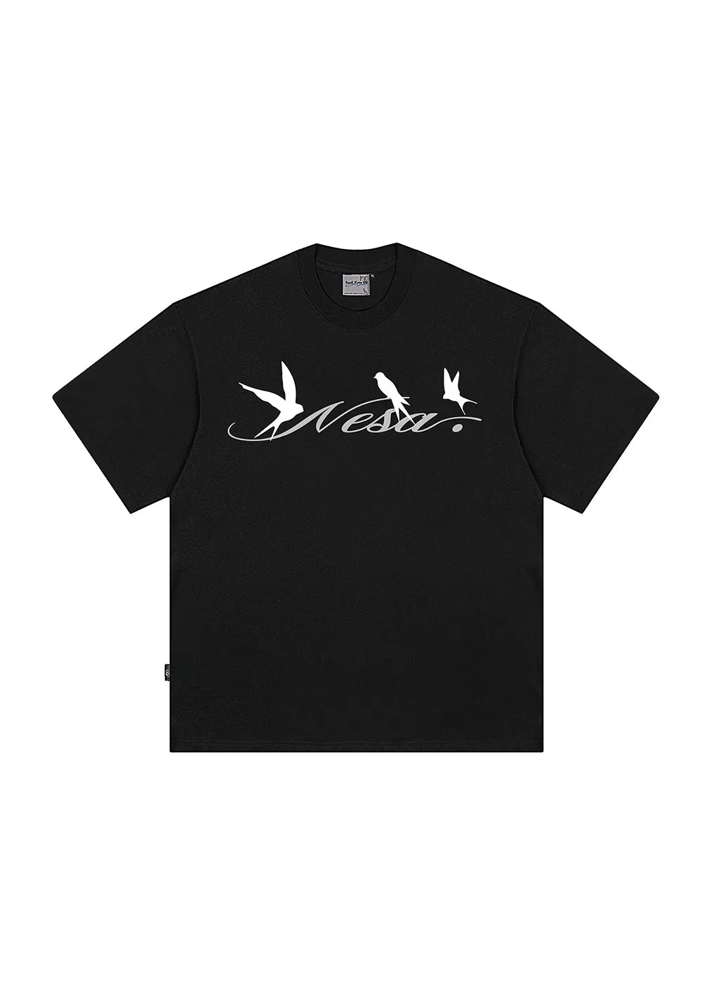 Printed Swallow Short Sleeve T-Shirt