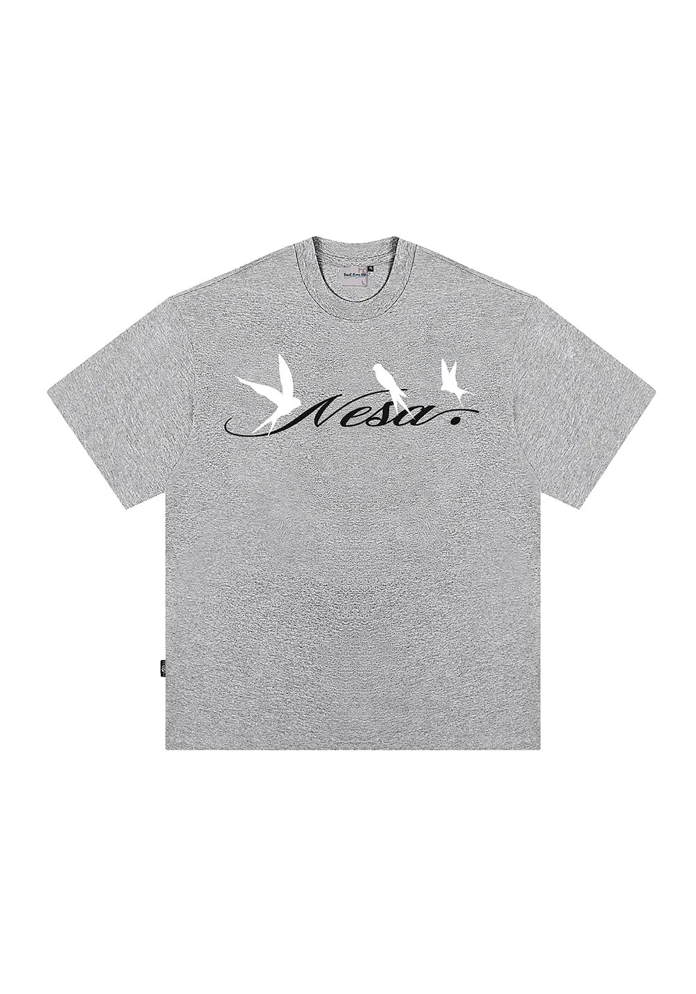 Printed Swallow Short Sleeve T-Shirt