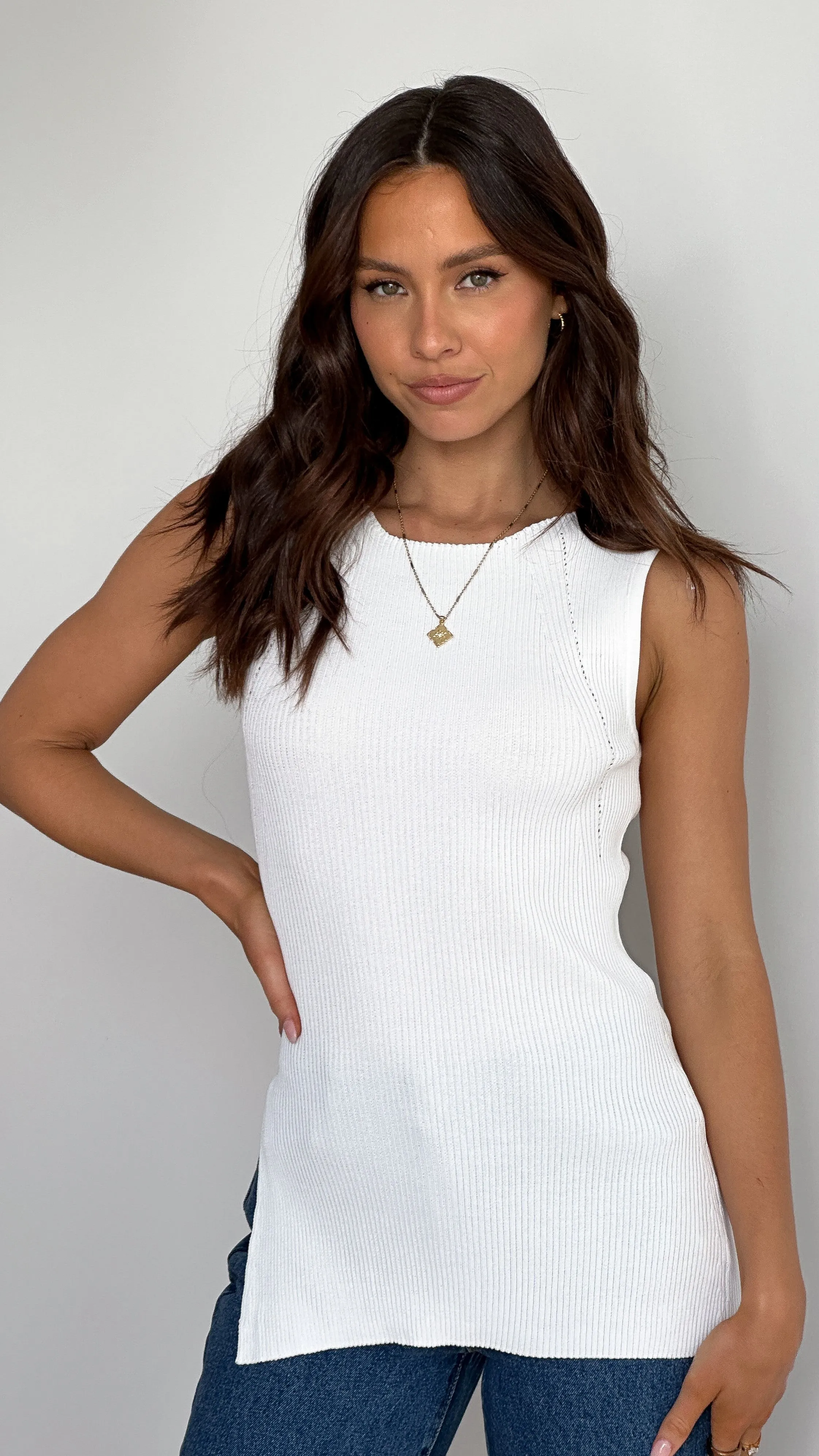 Rafee Top - White