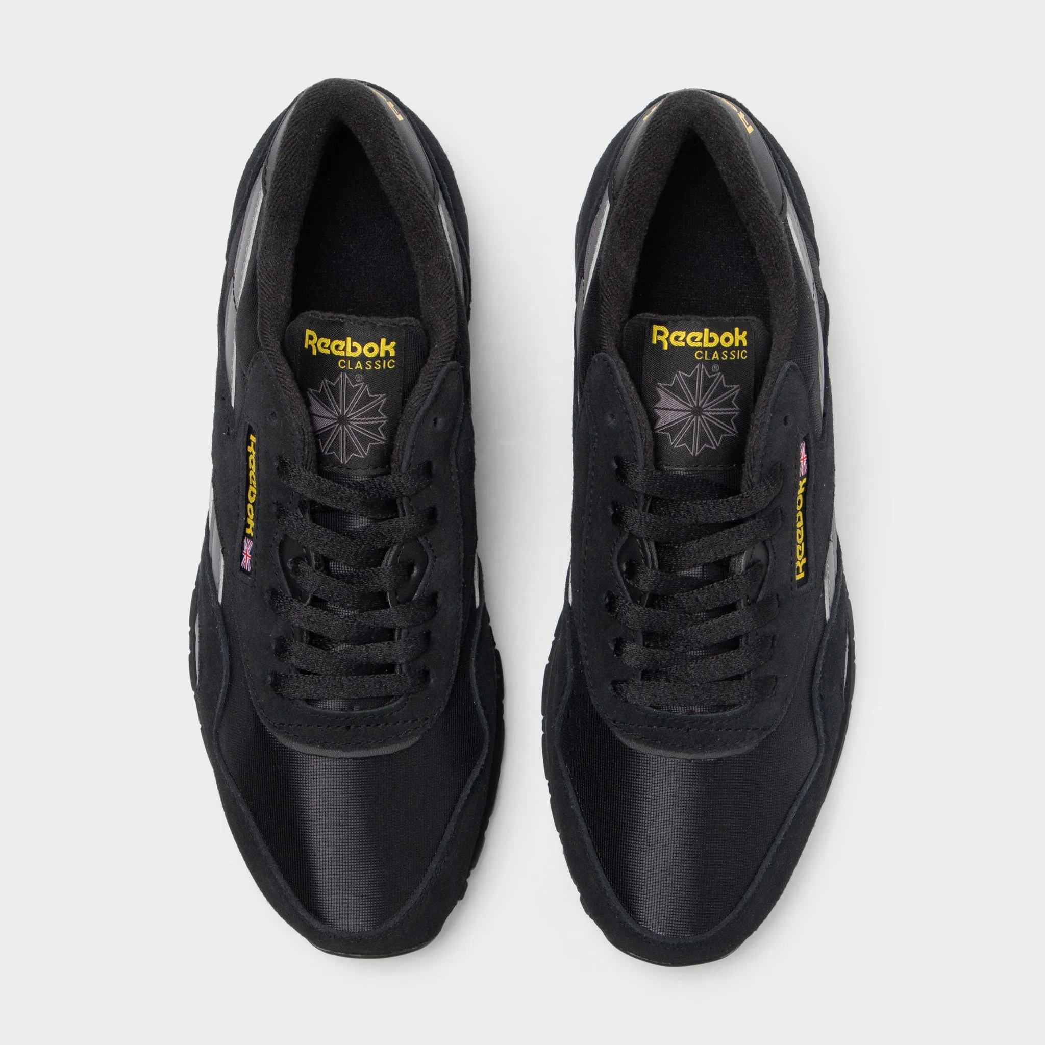 Reebok Classic Nylon Black / Overcast Grey - Golden Haze
