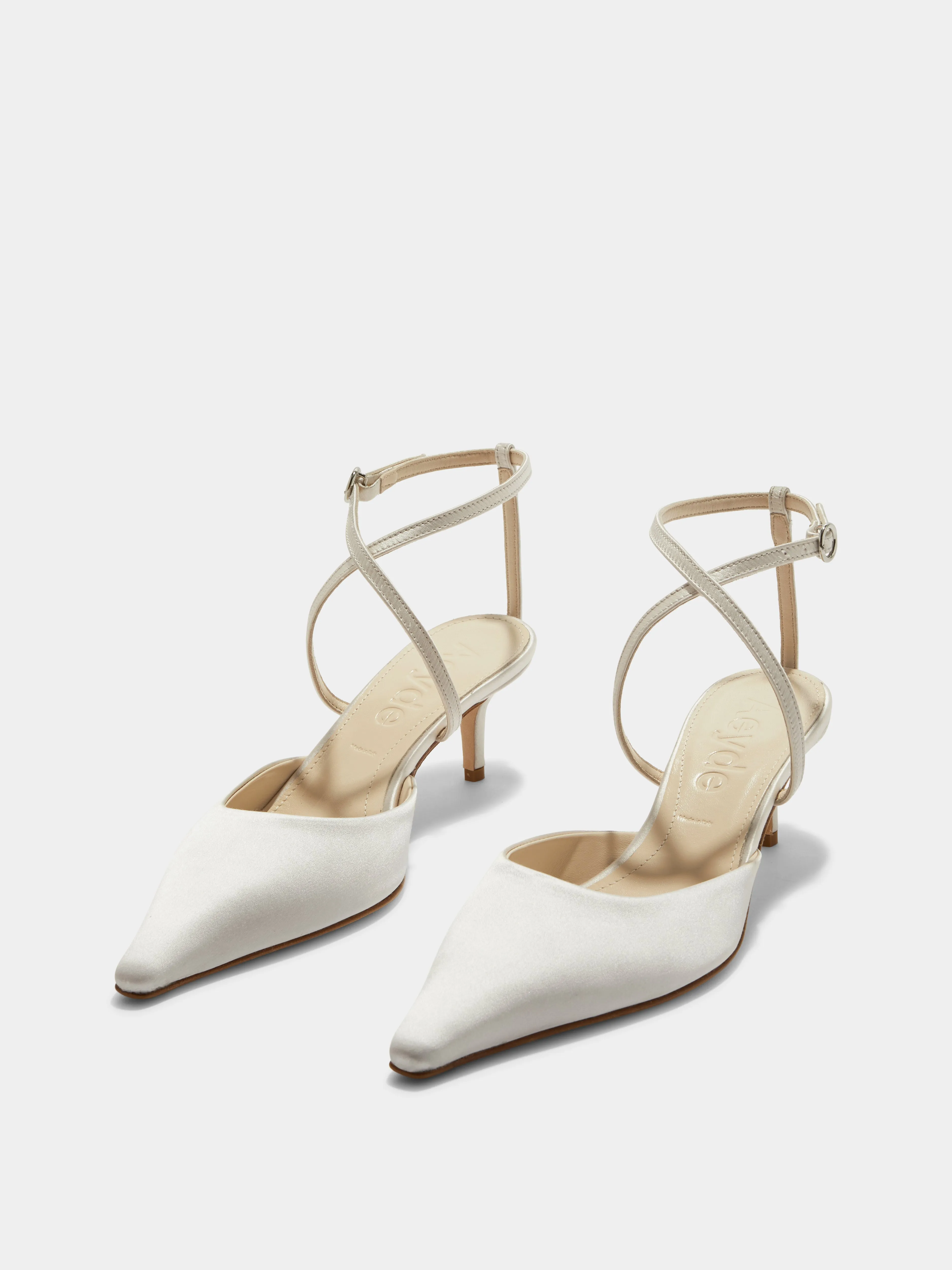 Salome Satin Stiletto Pumps