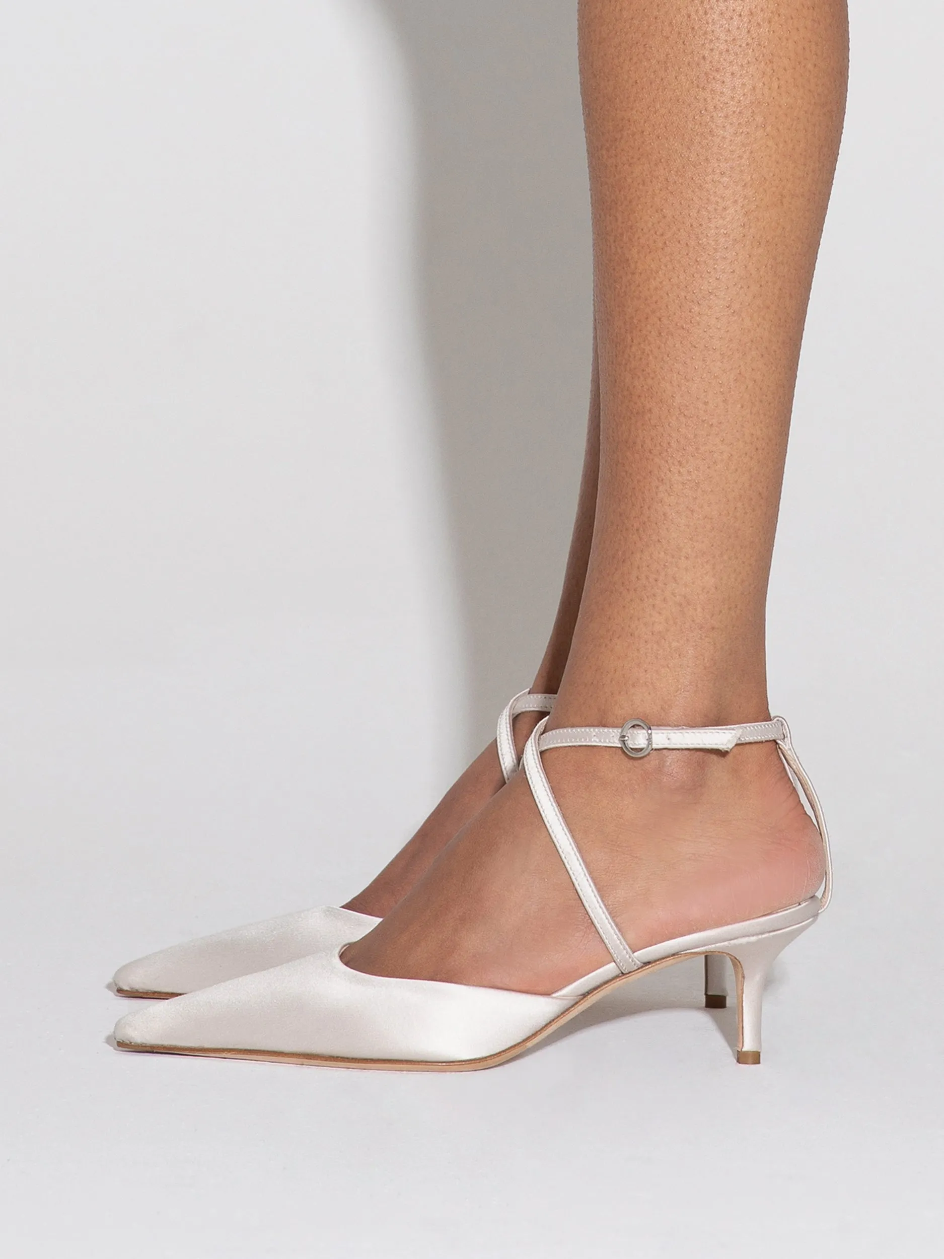 Salome Satin Stiletto Pumps