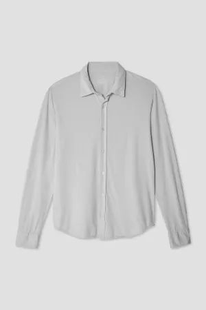 Save Khaki Long Sleeve Supima Jersey Easy Shirt