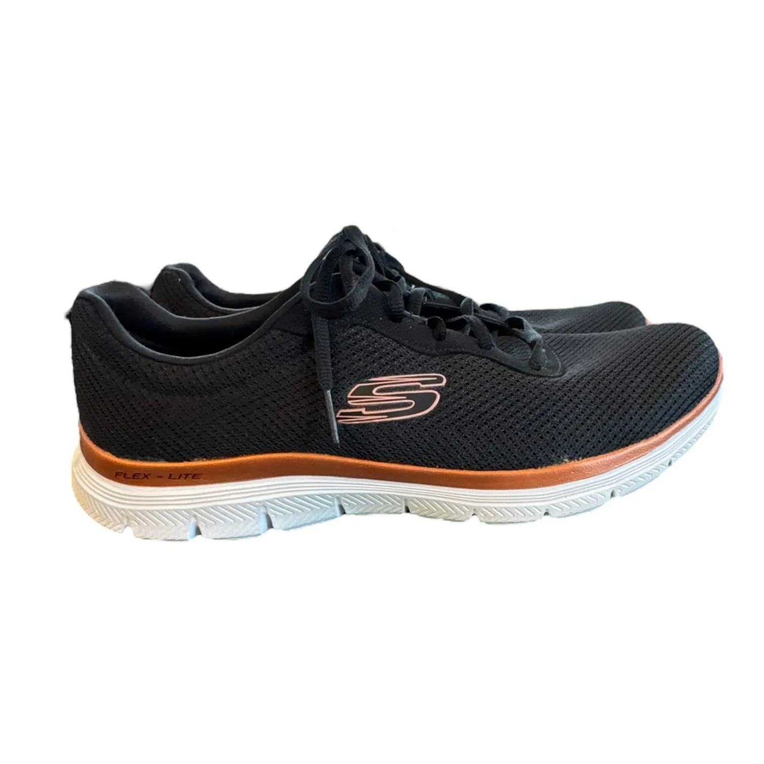 Shoes Athletic By Skechers In Black & White, Size:9.5