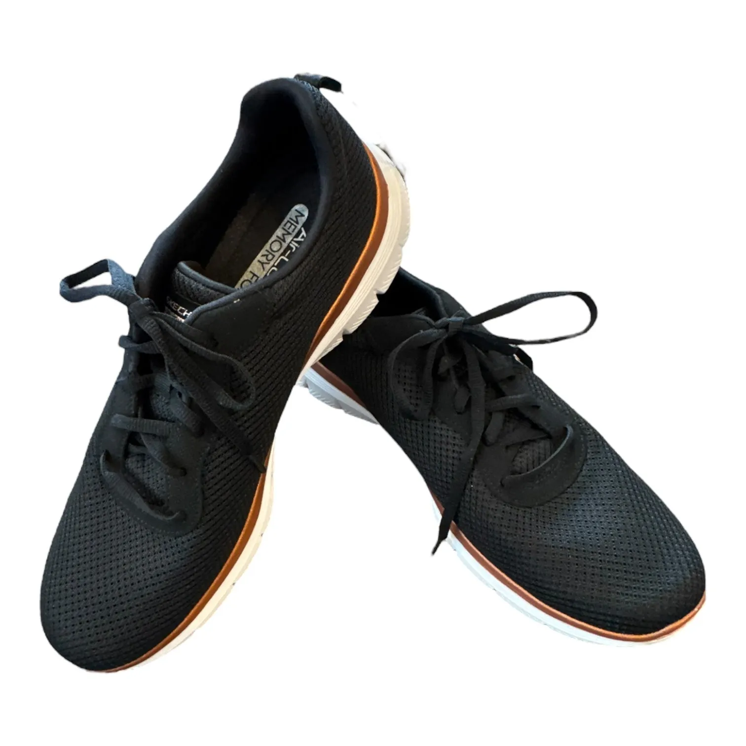Shoes Athletic By Skechers In Black & White, Size:9.5