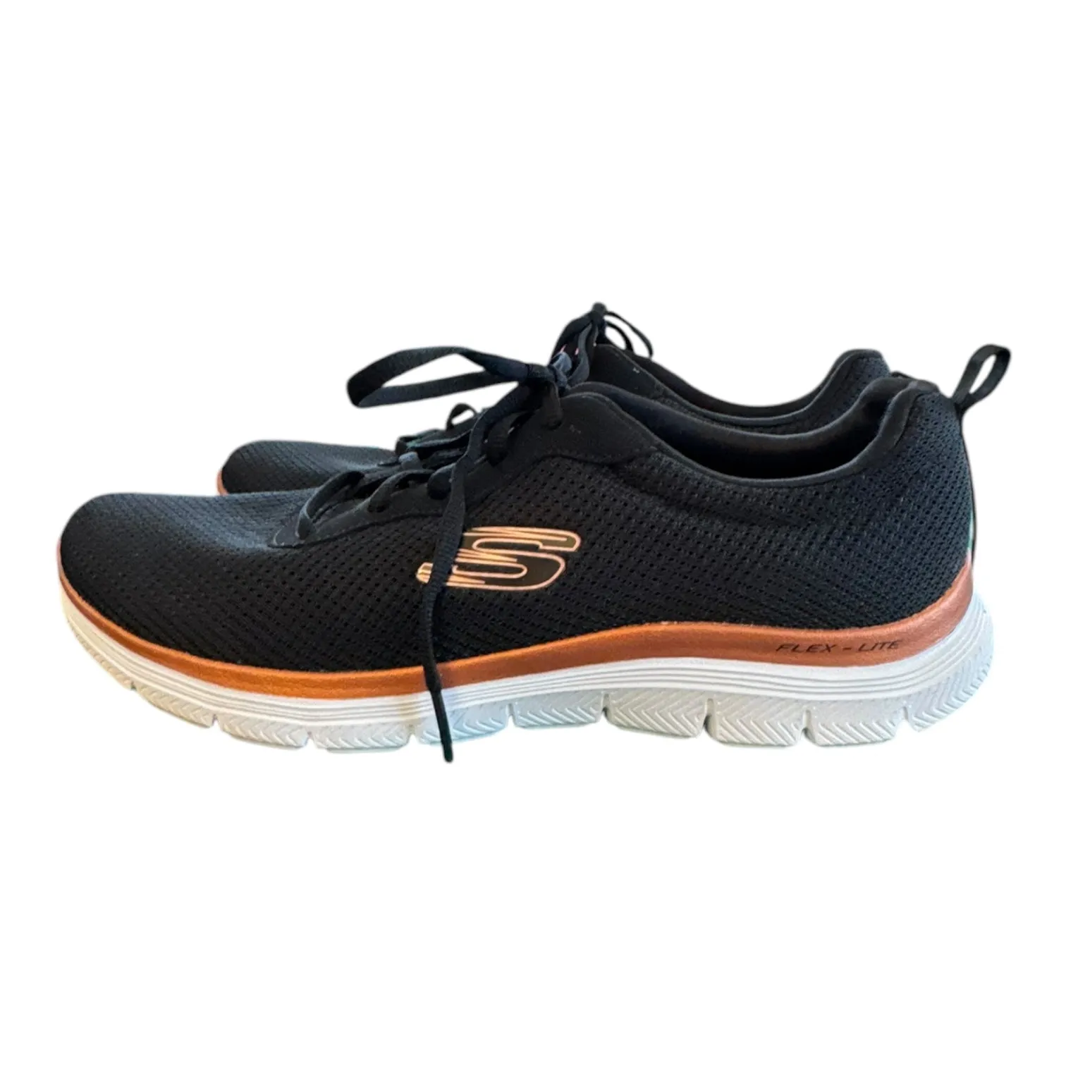 Shoes Athletic By Skechers In Black & White, Size:9.5