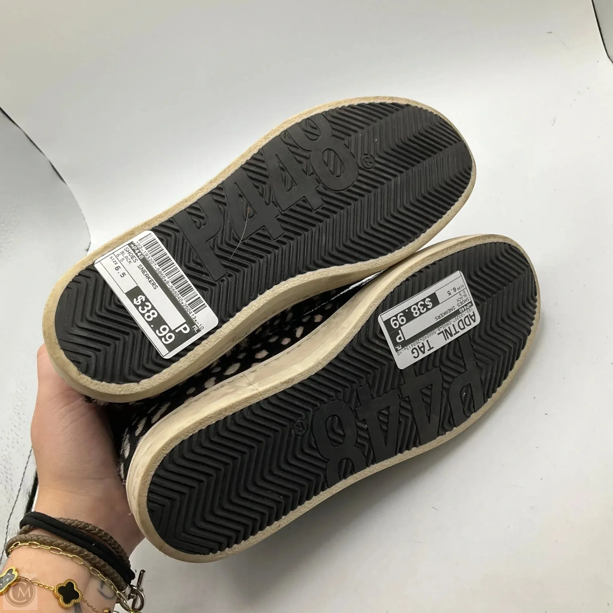 Shoes Sneakers By P448 In Black, Size: 6.5